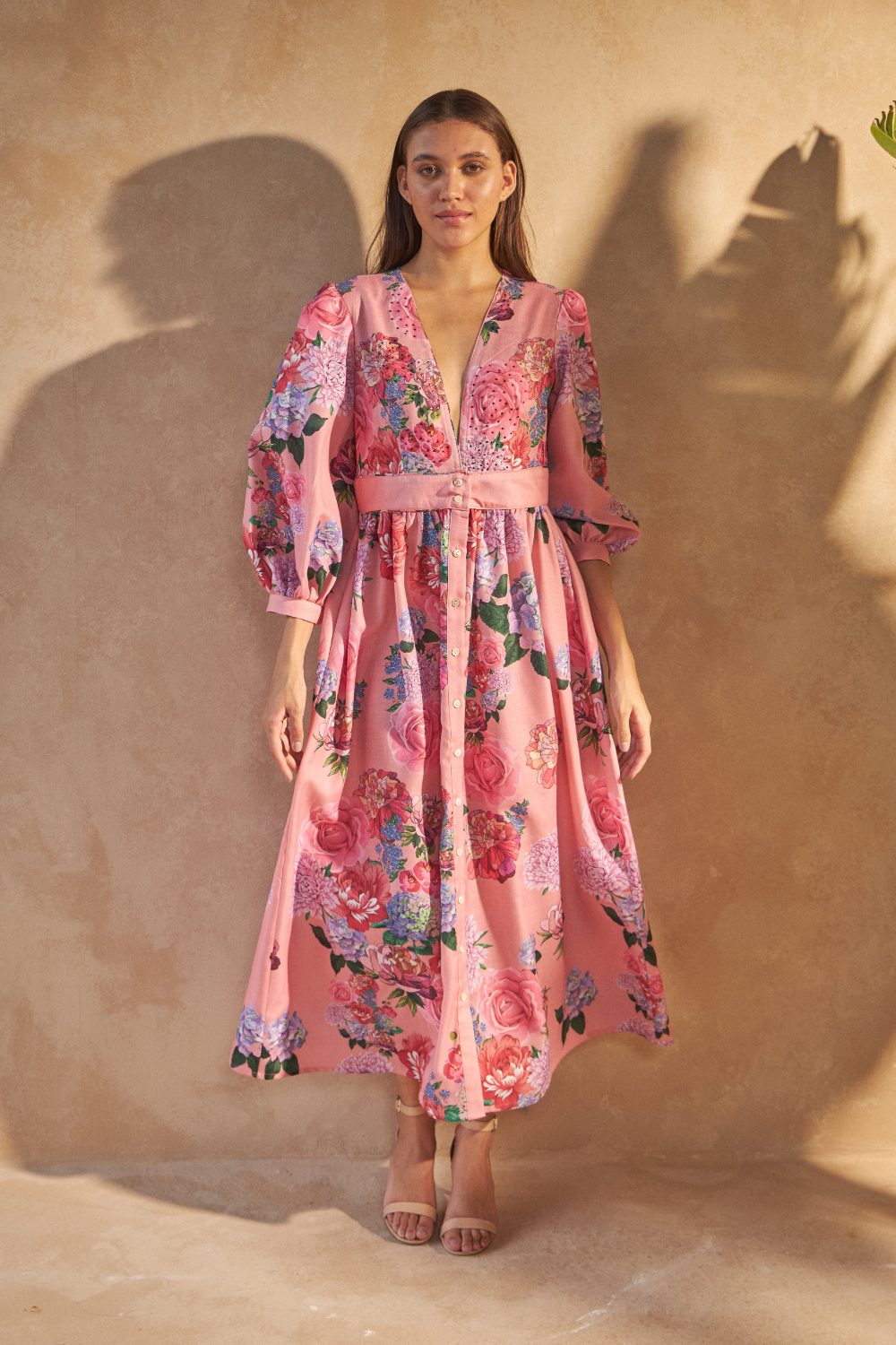 ROSE RED PINK - SAIGON DRESS - TheSwankStore