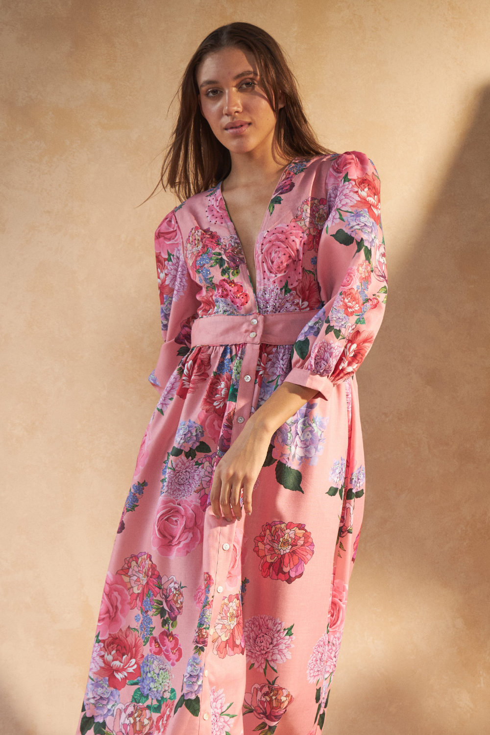 ROSE RED PINK - SAIGON DRESS - TheSwankStore