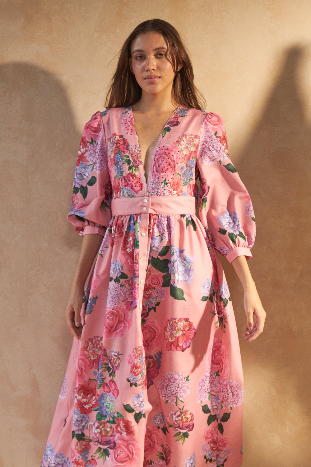 ROSE RED PINK - SAIGON DRESS - TheSwankStore