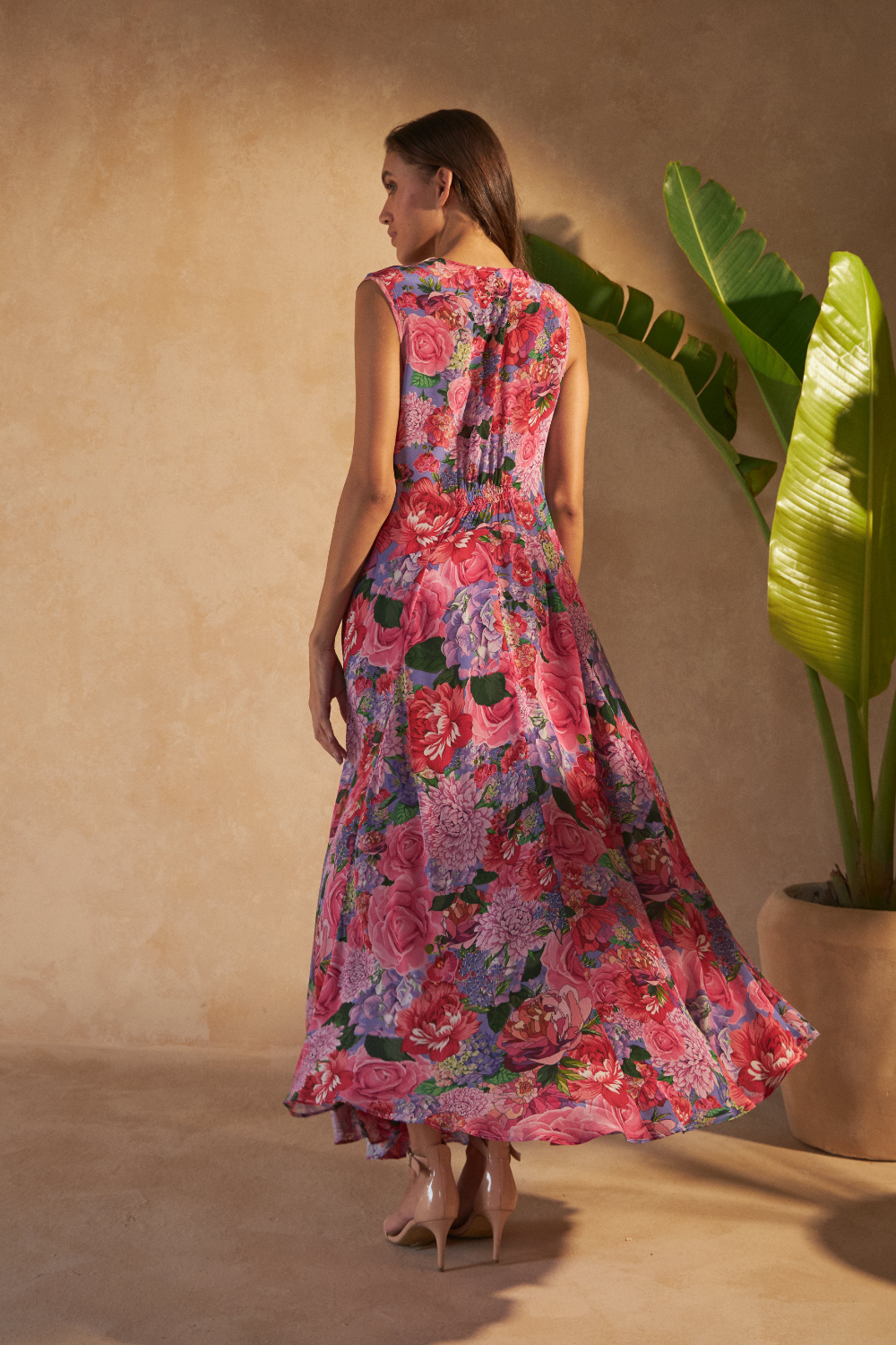 ROSE RED PINK - THEODORA DRESS - TheSwankStore