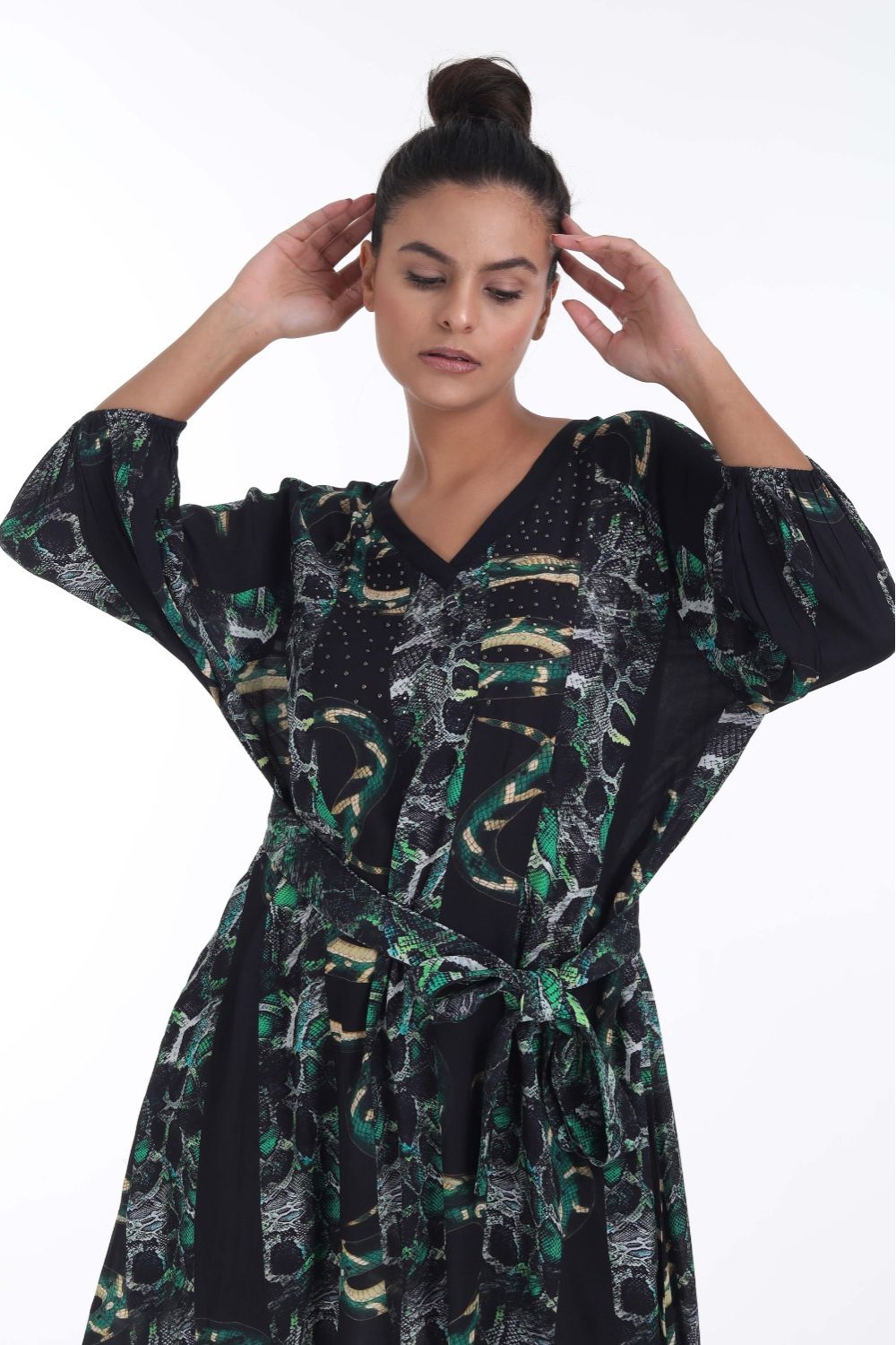 SERAPHIN SLIT SLEEVE DRESS - TheSwankStore