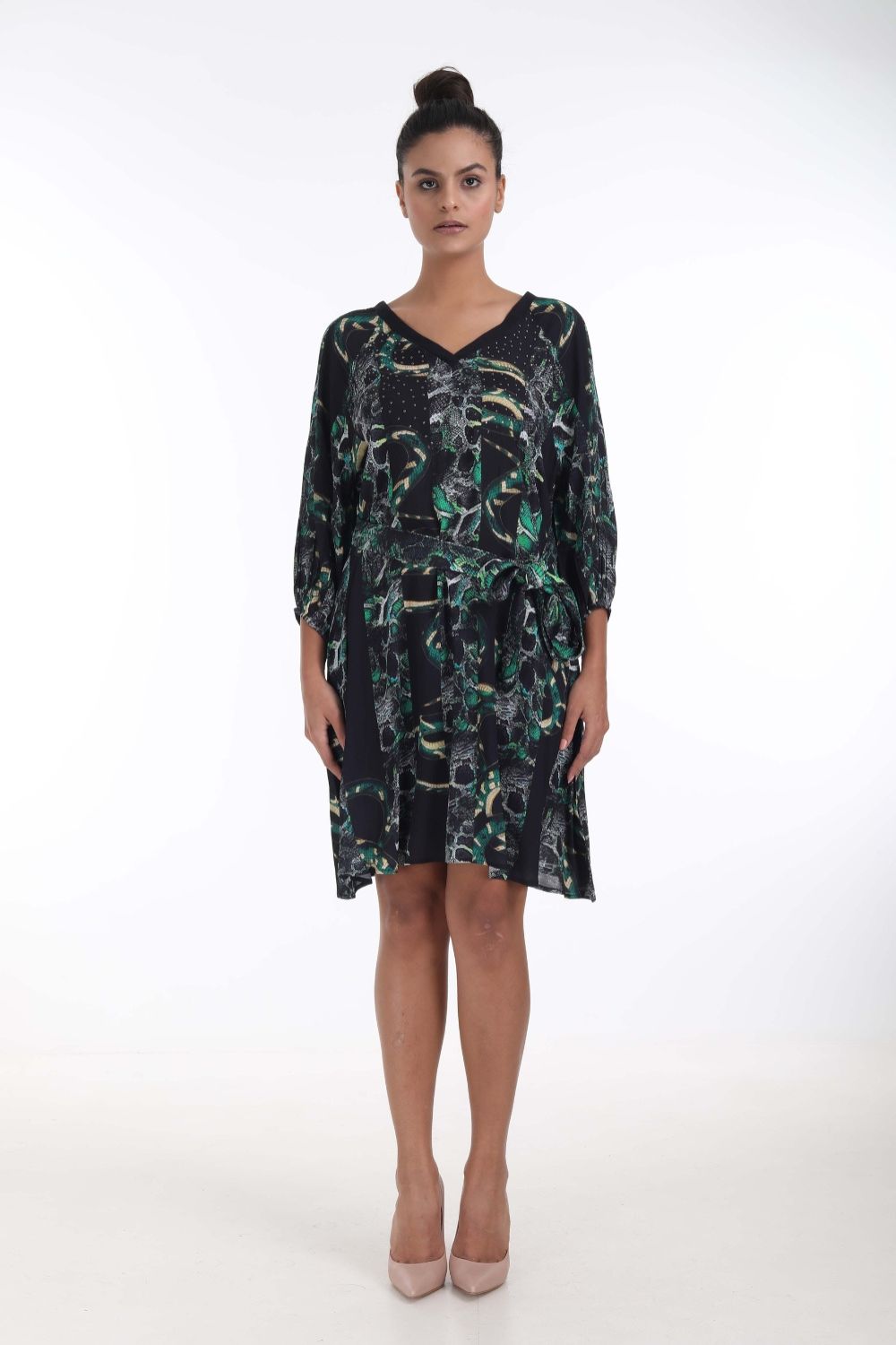 SERAPHIN SLIT SLEEVE DRESS - TheSwankStore
