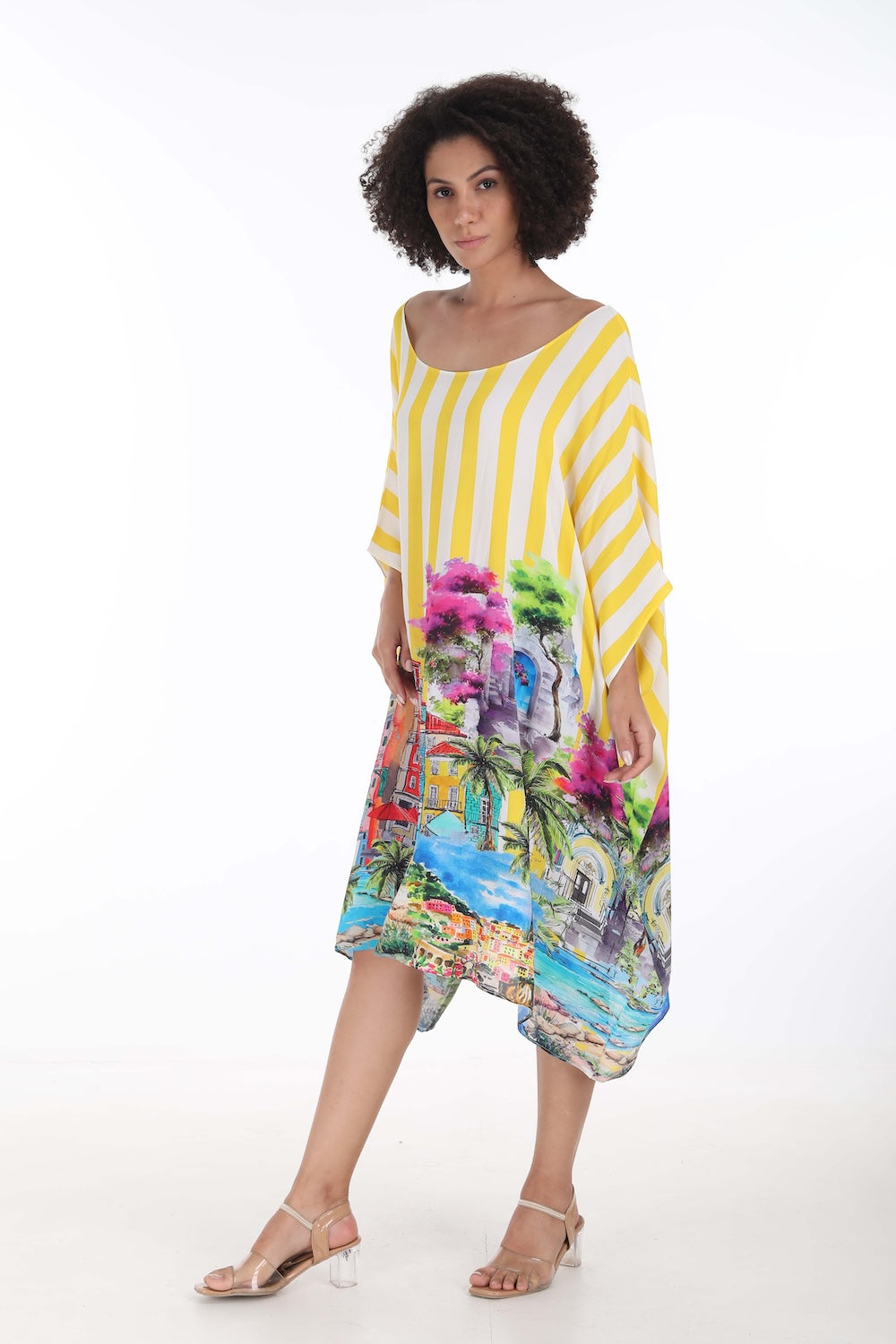ST TROPEZ - SHORT BOX KAFTAN - TheSwankStore