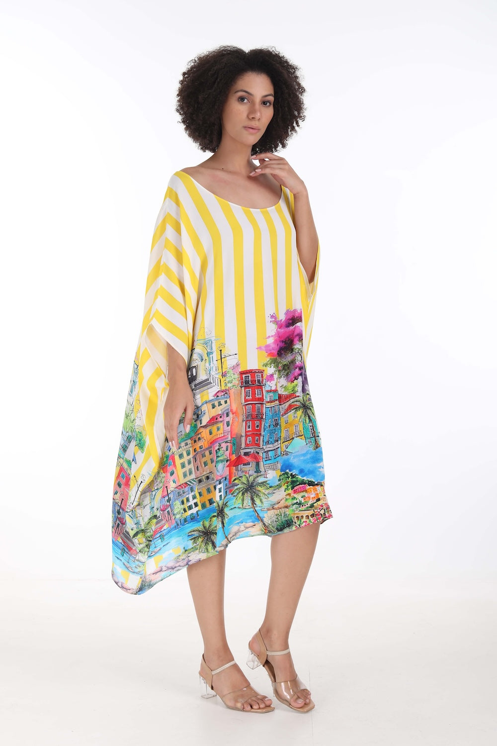 ST TROPEZ - SHORT BOX KAFTAN - TheSwankStore