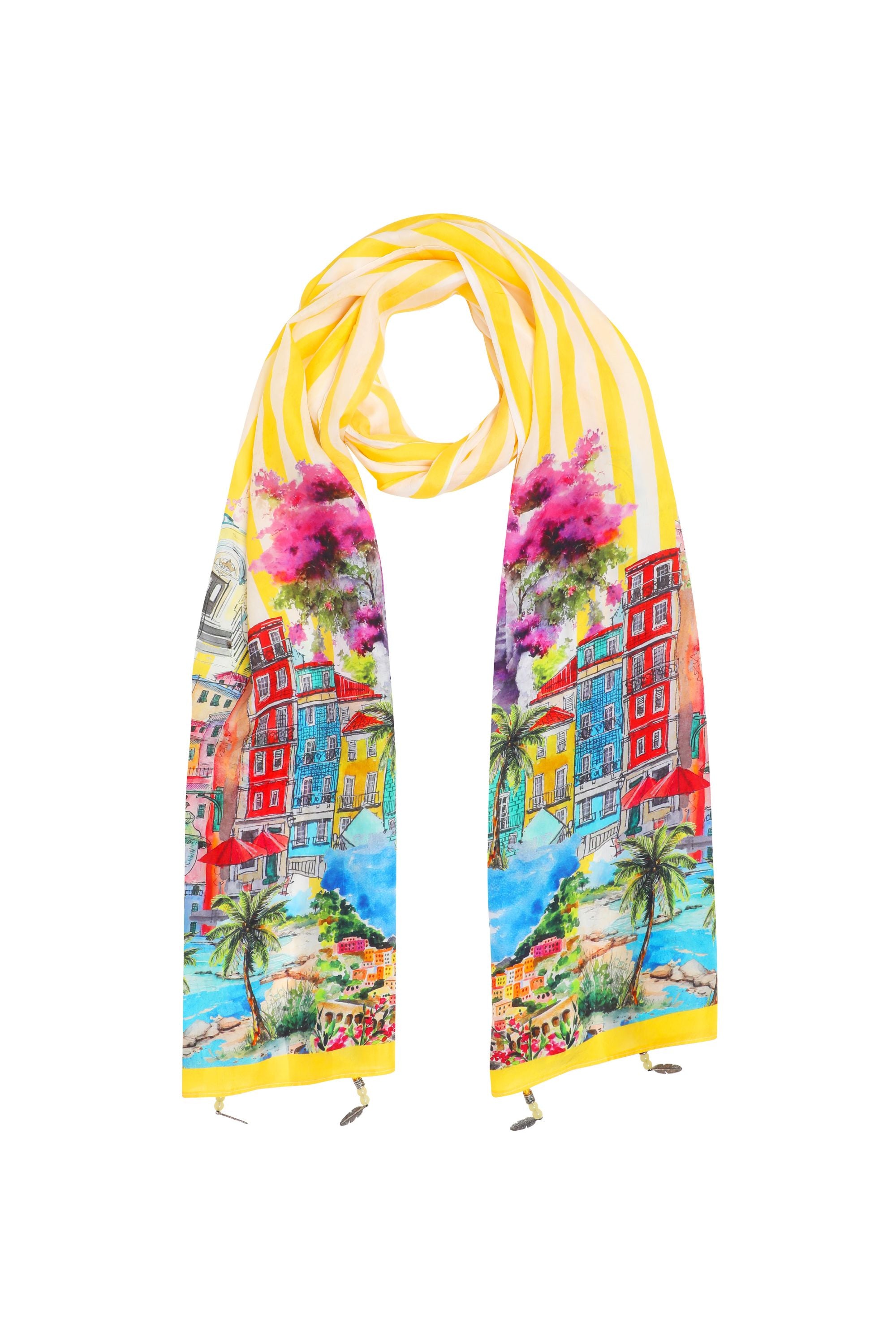 ST TROPEZ - SILK SCARF - TheSwankStore
