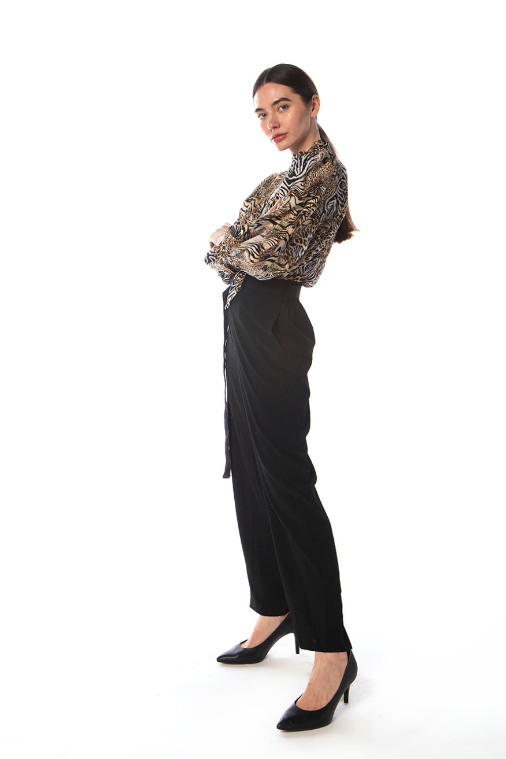SAVANNAH - TIE SHIRT 100% Silk (Size - XL/XXL) - TheSwankStore