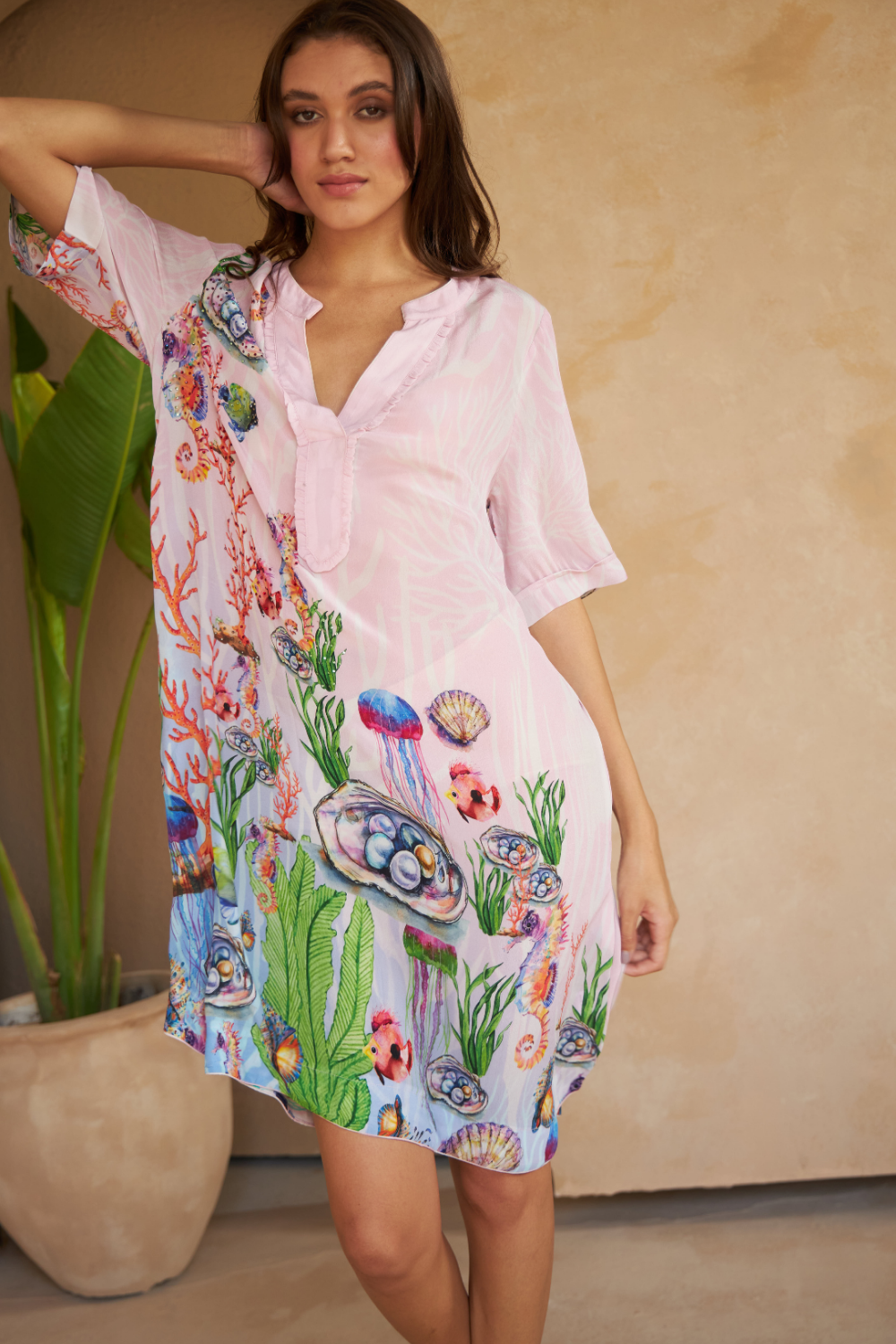 SHELLS MULTICOLOUR - DAHLIA DRESS - TheSwankStore