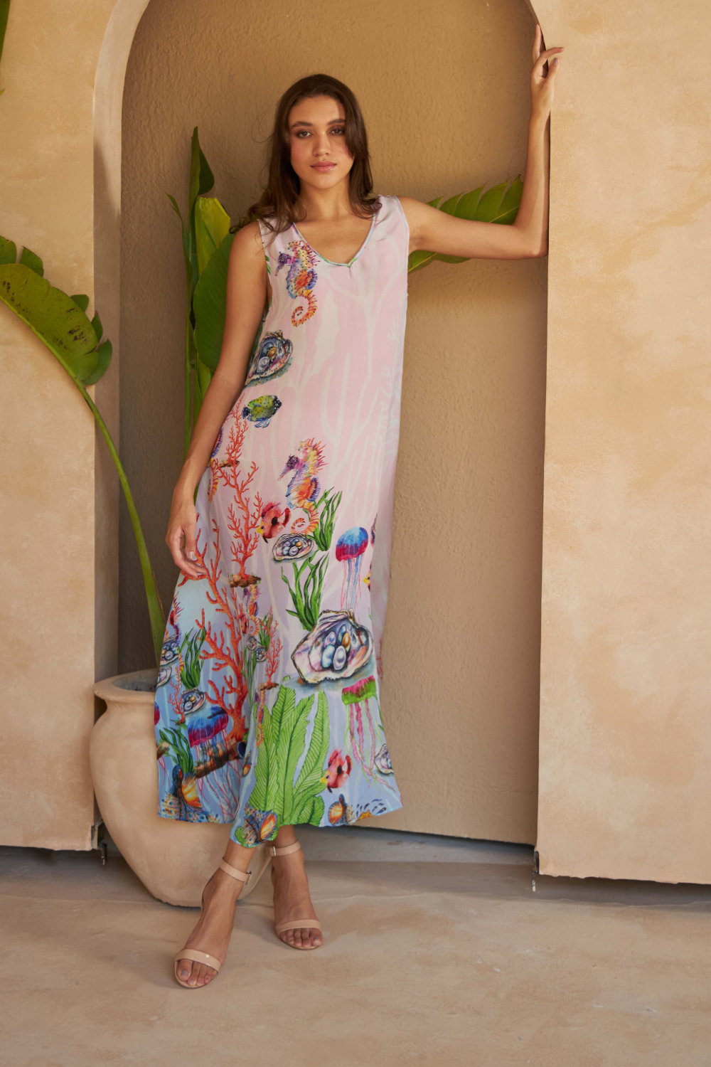 SHELLS MULTICOLOUR - DAPHNE DRESS - TheSwankStore