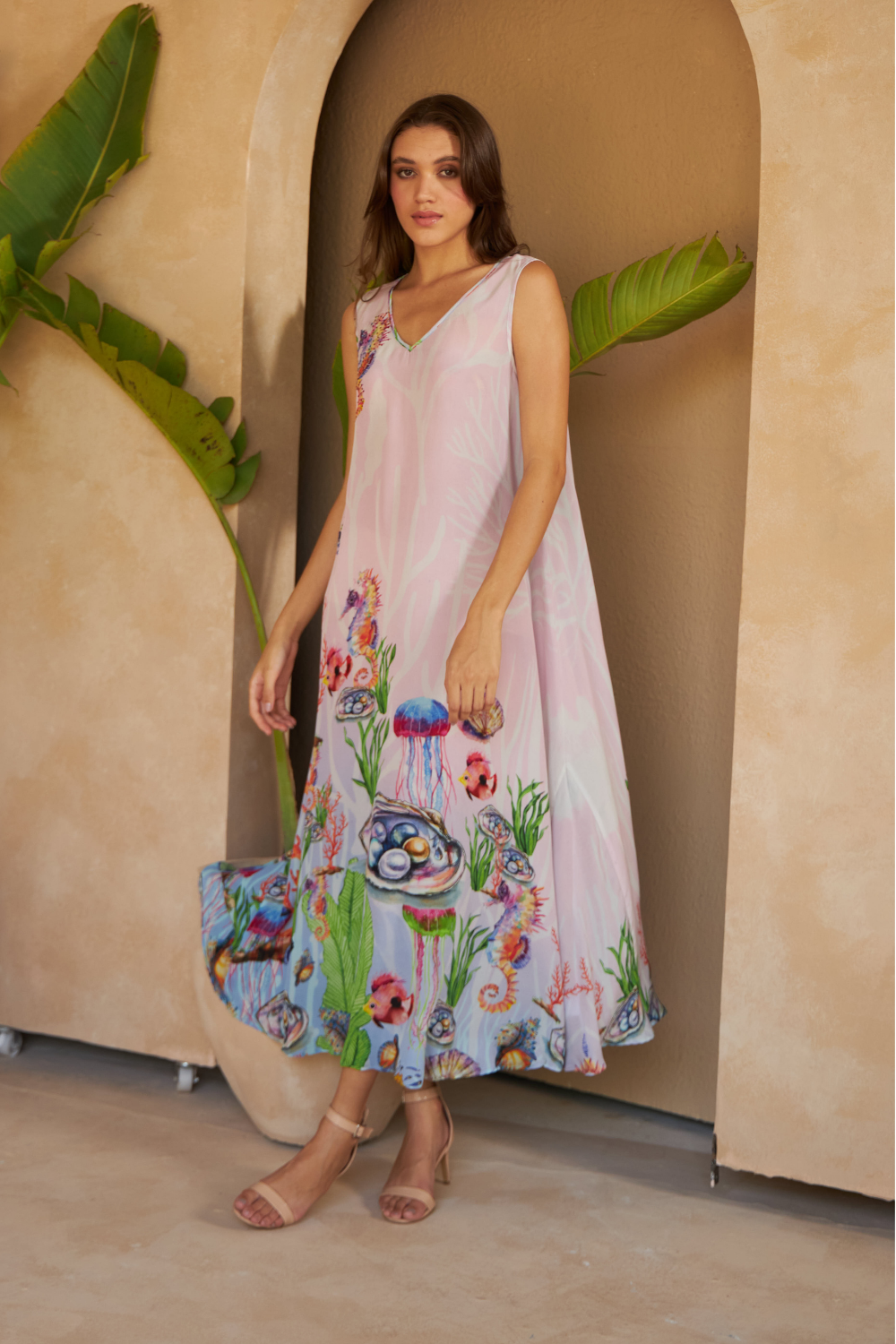 SHELLS MULTICOLOUR - DAPHNE DRESS - TheSwankStore