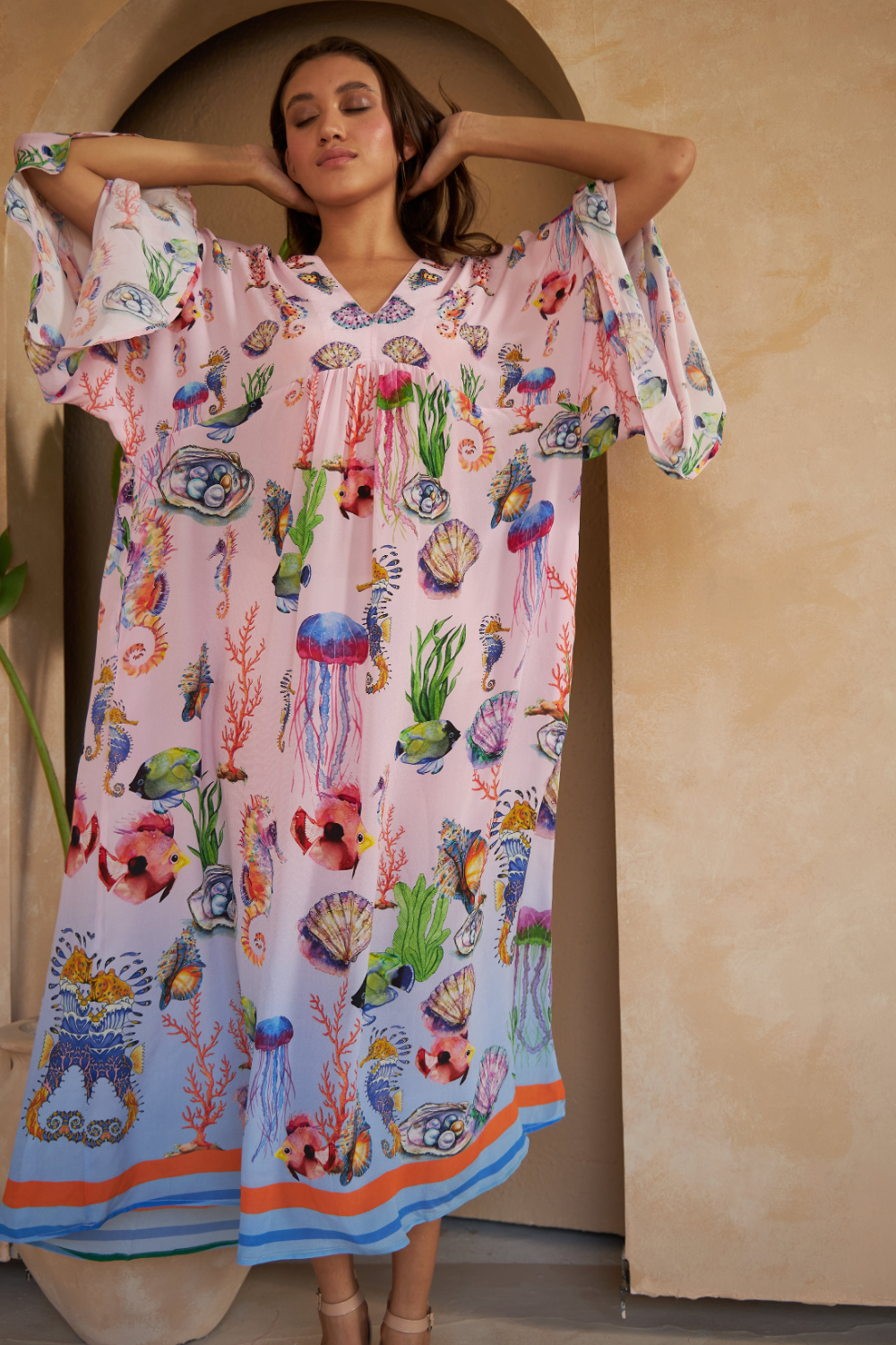 SHELLS MULTICOLOUR - JASMIN DRESS - TheSwankStore
