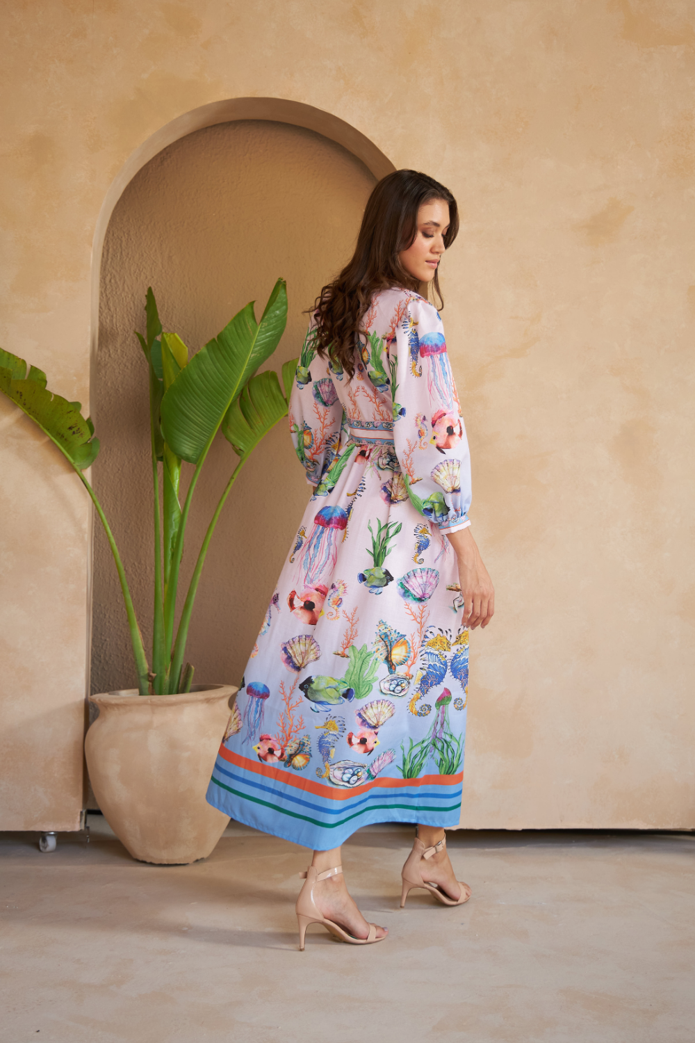 SHELLS MULTICOLOUR - SAIGON DRESS - TheSwankStore