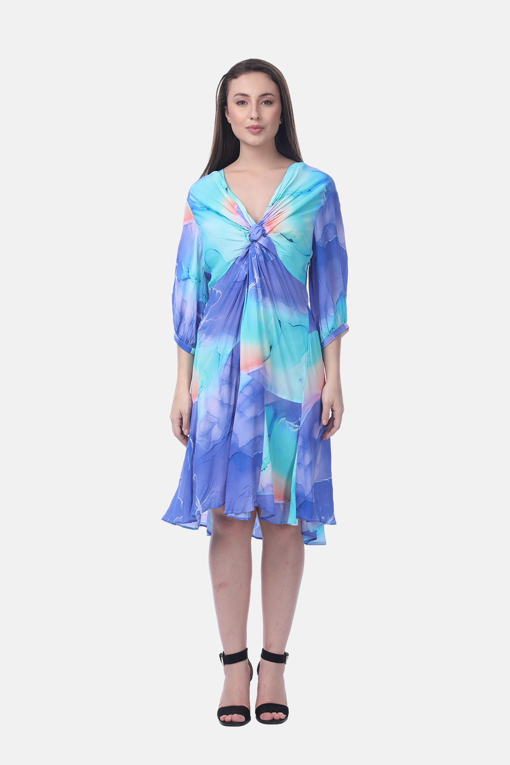 TEMPER BLUE - ANASTASIA DRESS - TheSwankStore