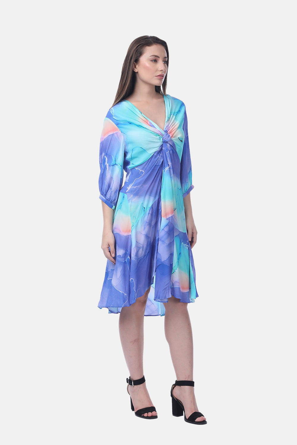 TEMPER BLUE - ANASTASIA DRESS - TheSwankStore