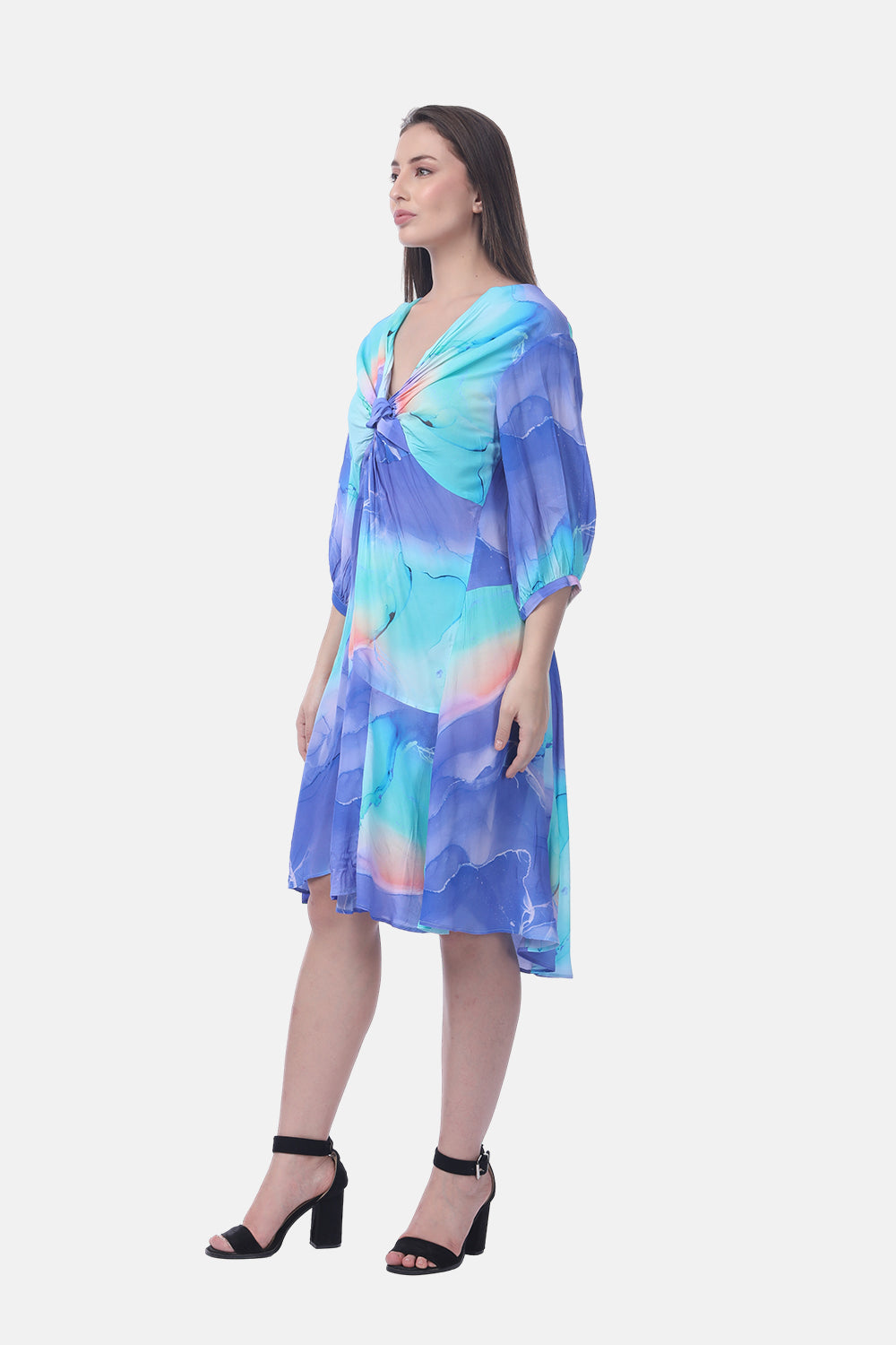 TEMPER BLUE - ANASTASIA DRESS - TheSwankStore