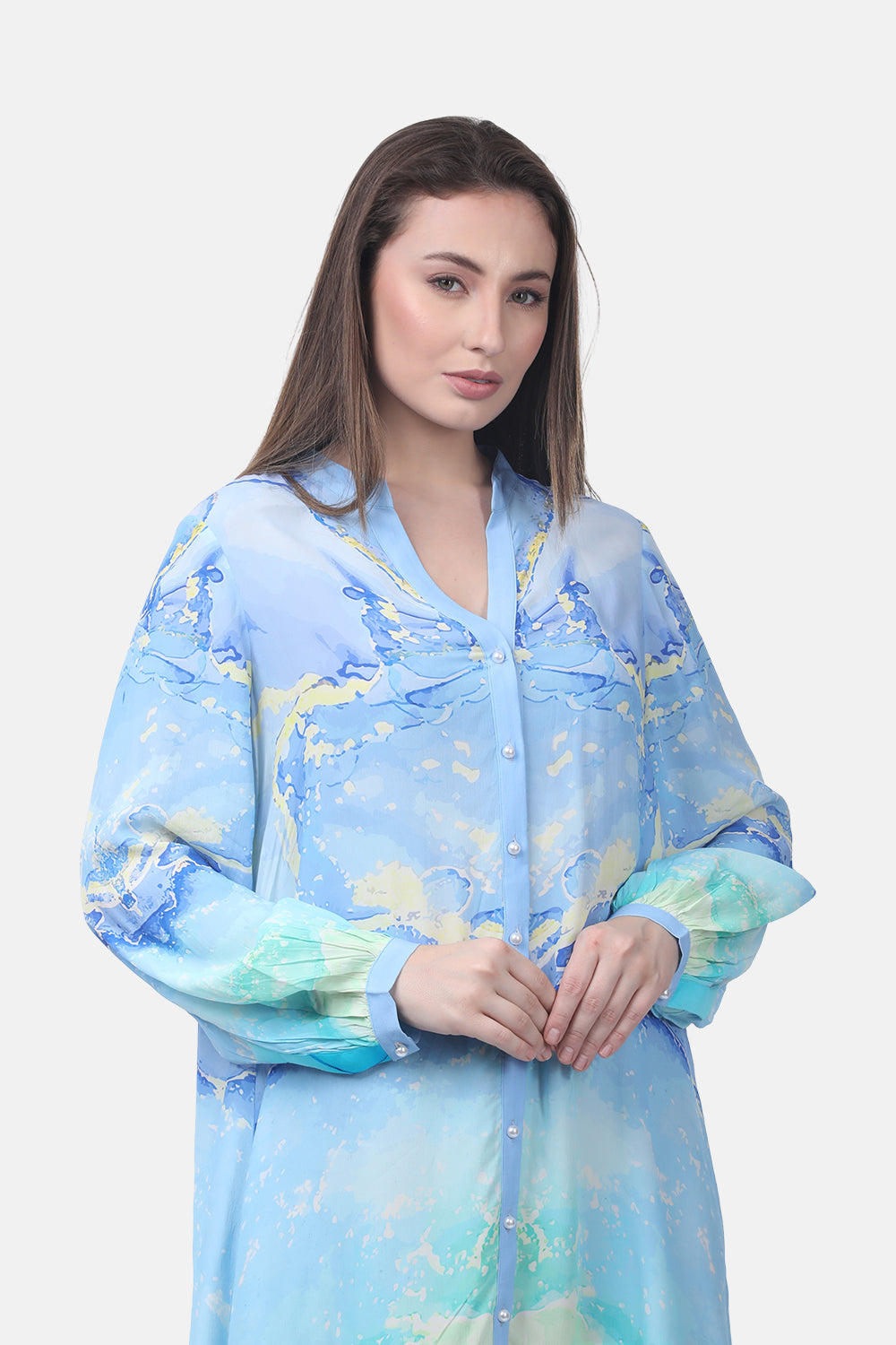 TEMPER BLUE - AVA DRESS - TheSwankStore