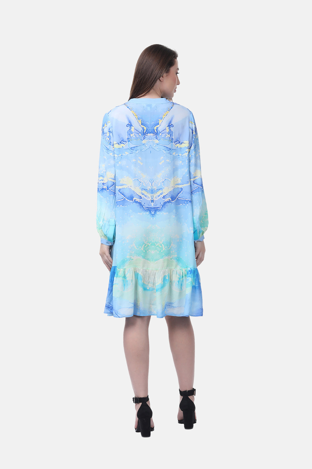 TEMPER BLUE - AVA DRESS - TheSwankStore