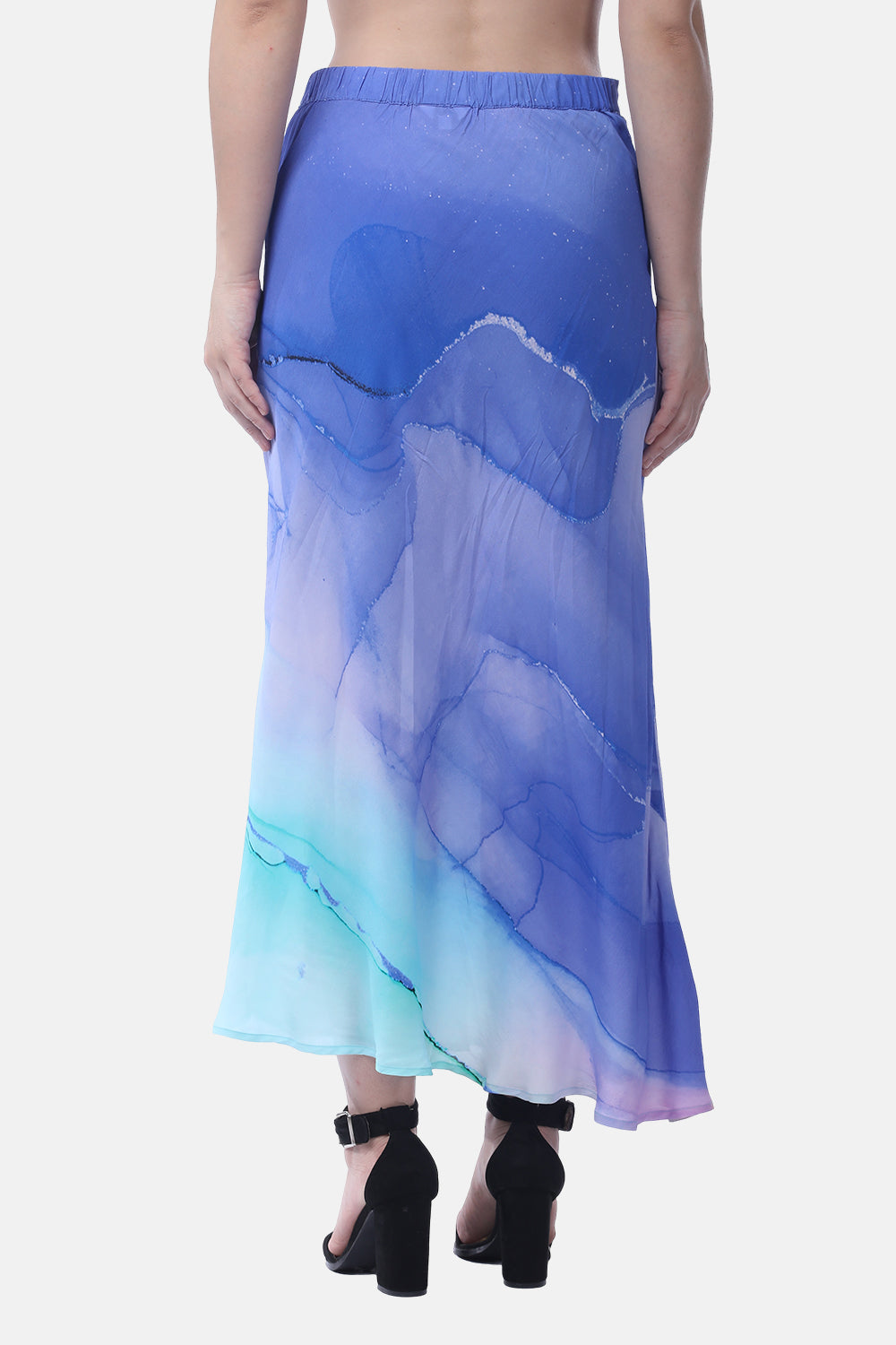 TEMPER BLUE - CAMELIA SKIRT - TheSwankStore