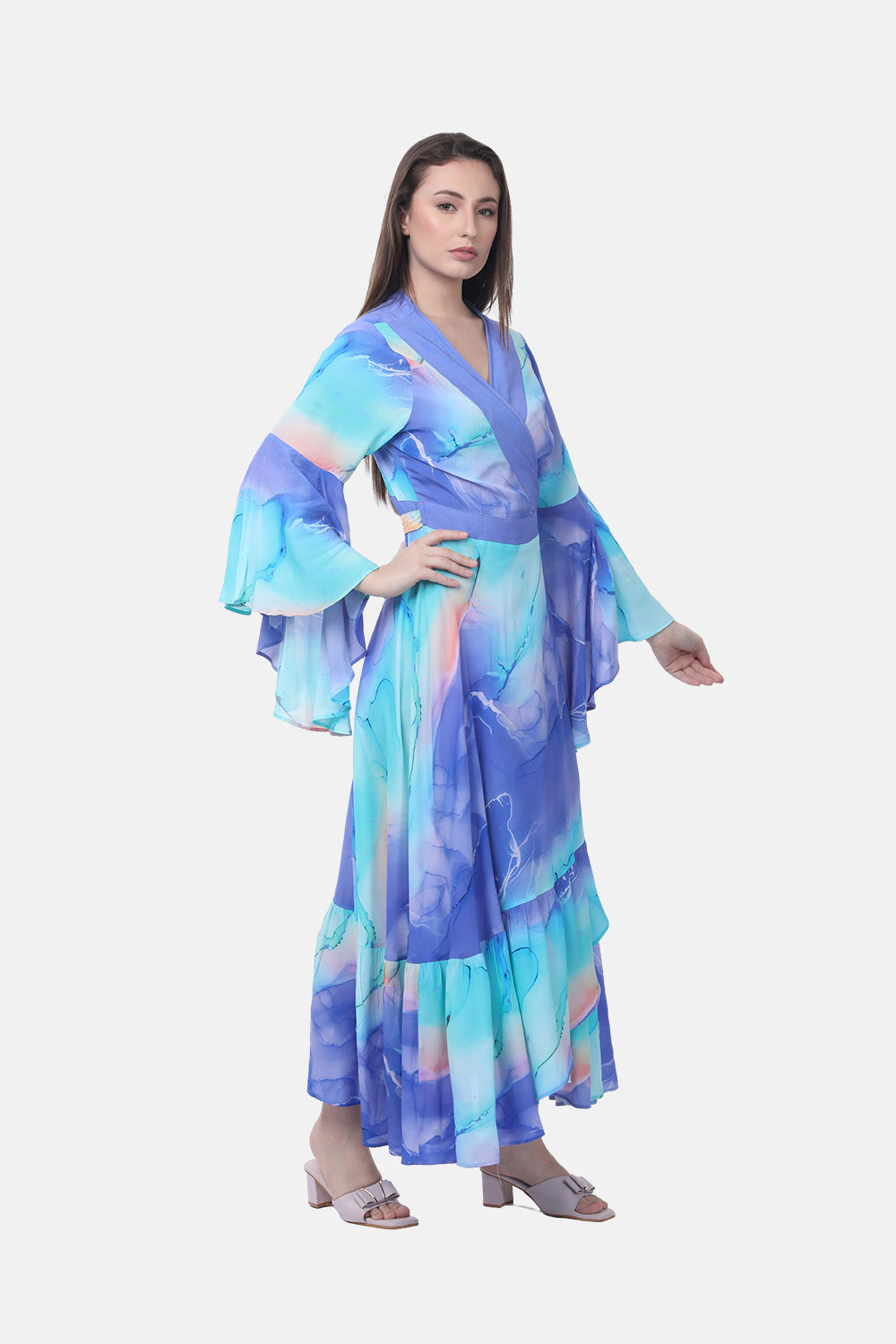 TEMPER BLUE - DAISY DRESS - TheSwankStore