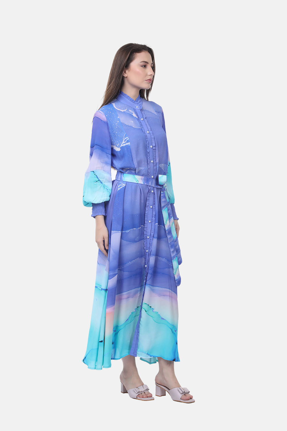 TEMPER BLUE - FREYA DRESS - TheSwankStore