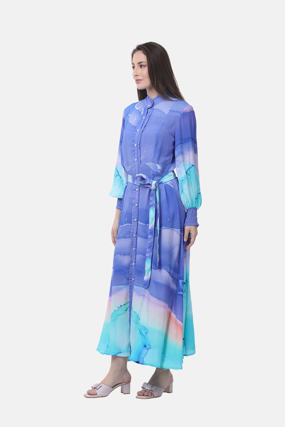TEMPER BLUE - FREYA DRESS - TheSwankStore