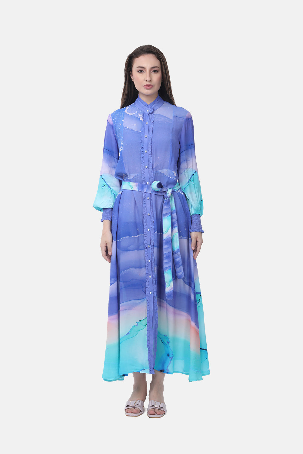 TEMPER BLUE - FREYA DRESS - TheSwankStore