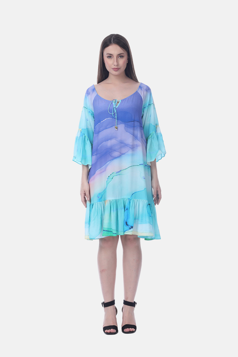 TEMPER BLUE - GYPSY DRESS - TheSwankStore