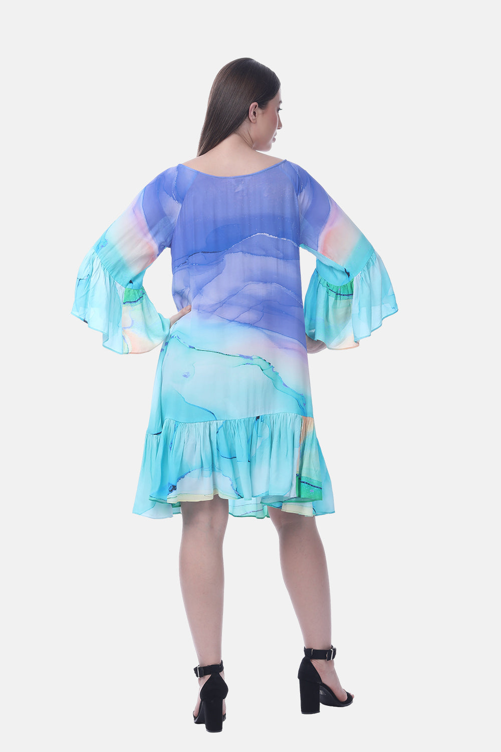 TEMPER BLUE - GYPSY DRESS - TheSwankStore