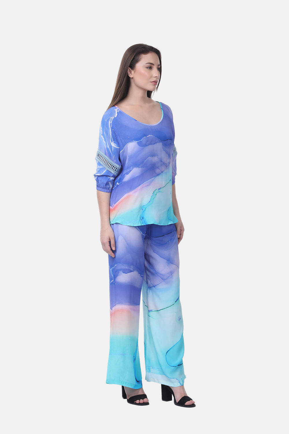 TEMPER BLUE - LILY TOP - TheSwankStore