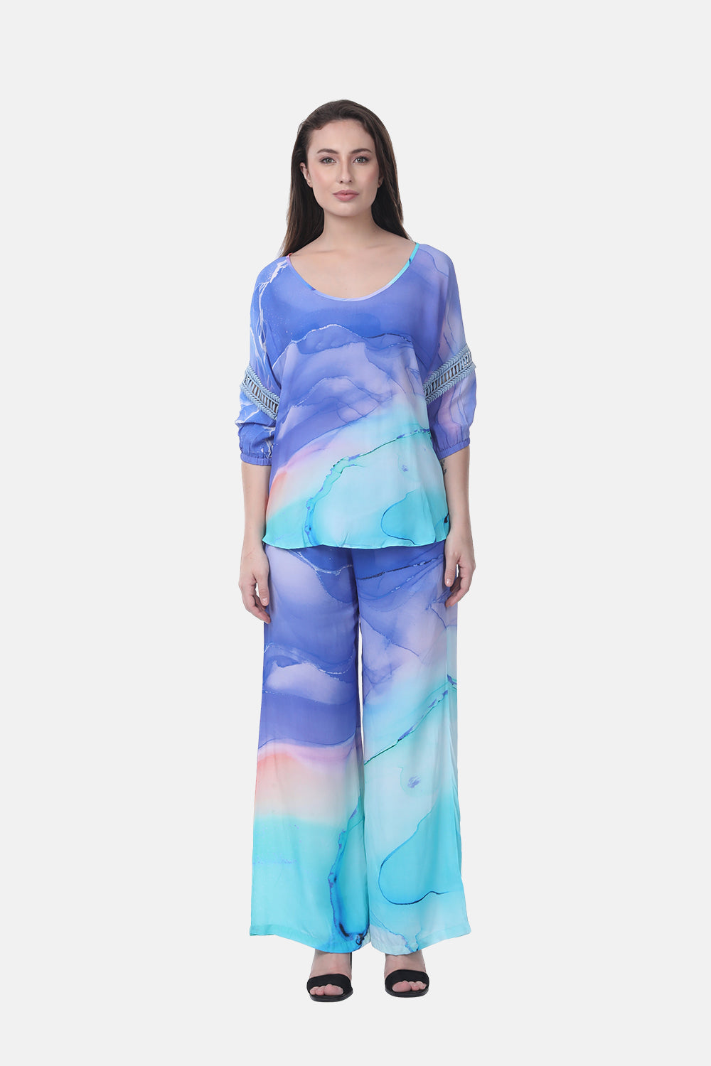 TEMPER BLUE - LILY TOP - TheSwankStore