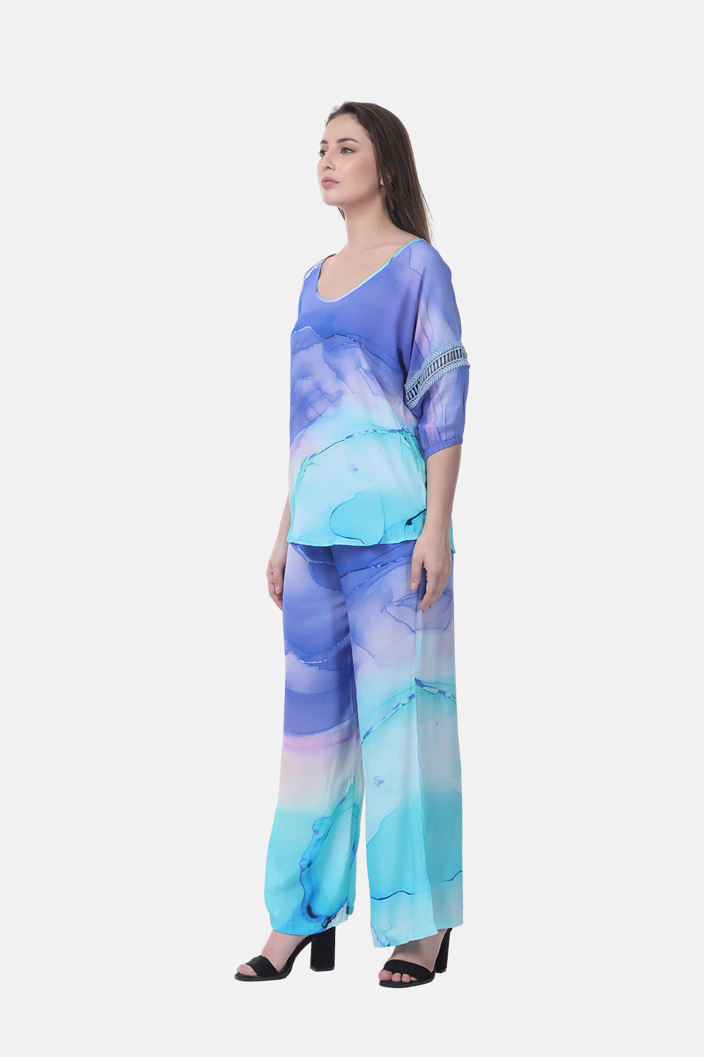 TEMPER BLUE - LILY TOP - TheSwankStore