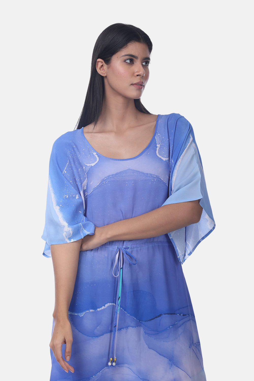 TEMPER BLUE - PEONY DRESS - TheSwankStore
