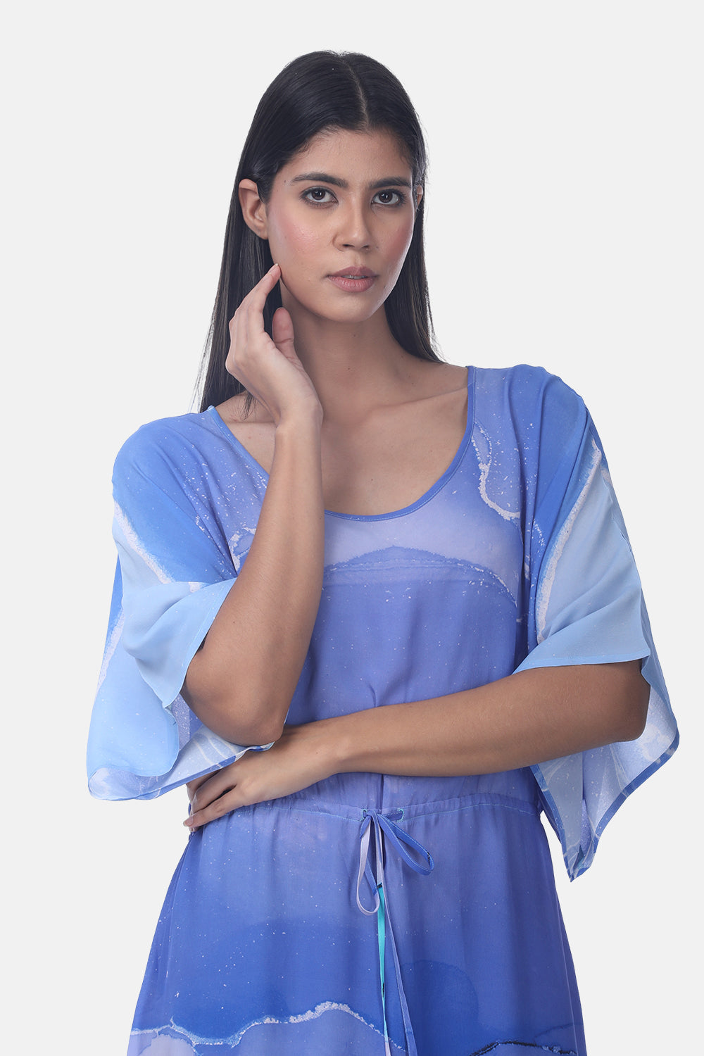 TEMPER BLUE - PEONY DRESS - TheSwankStore