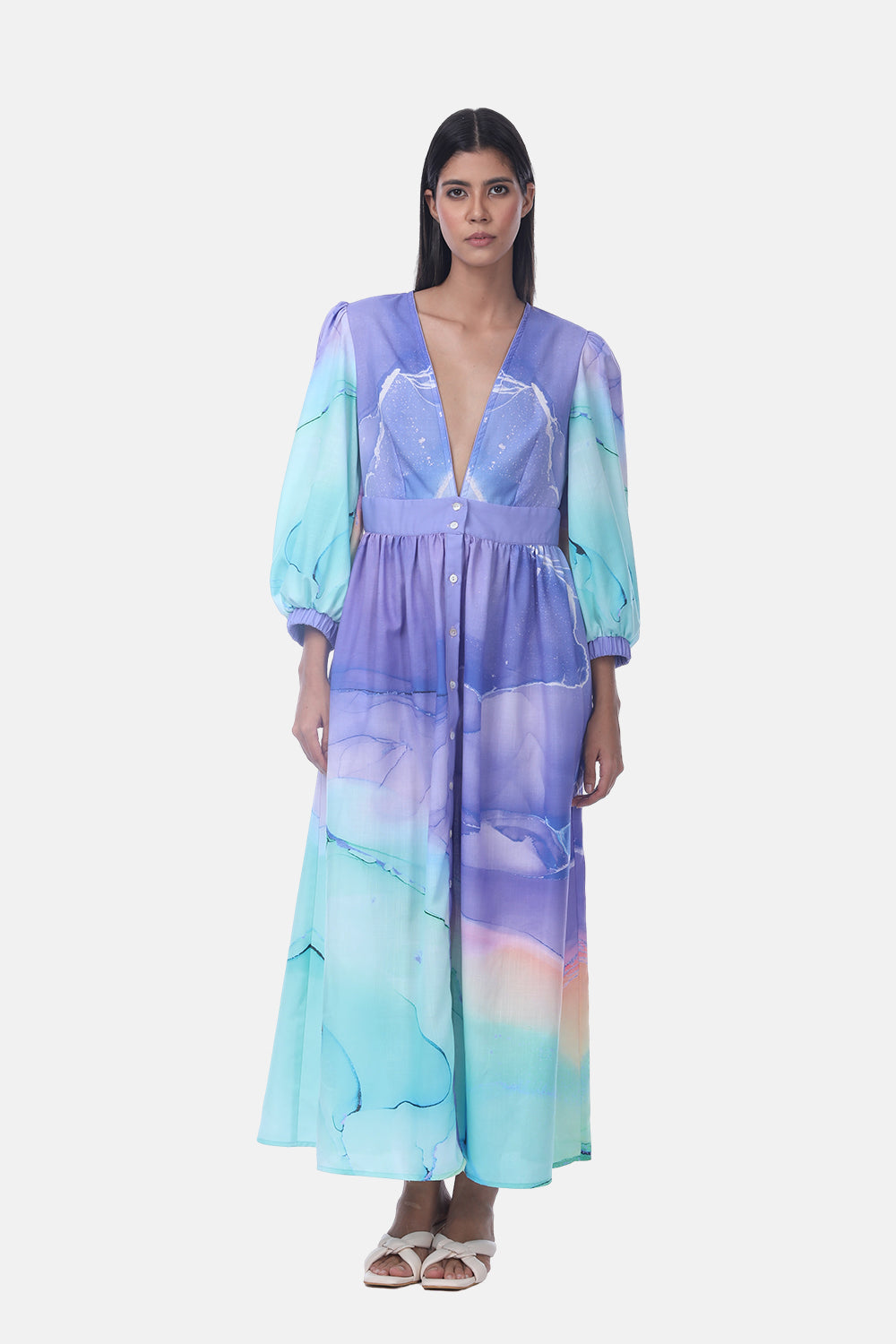 TEMPER BLUE - SAIGON DRESS - TheSwankStore