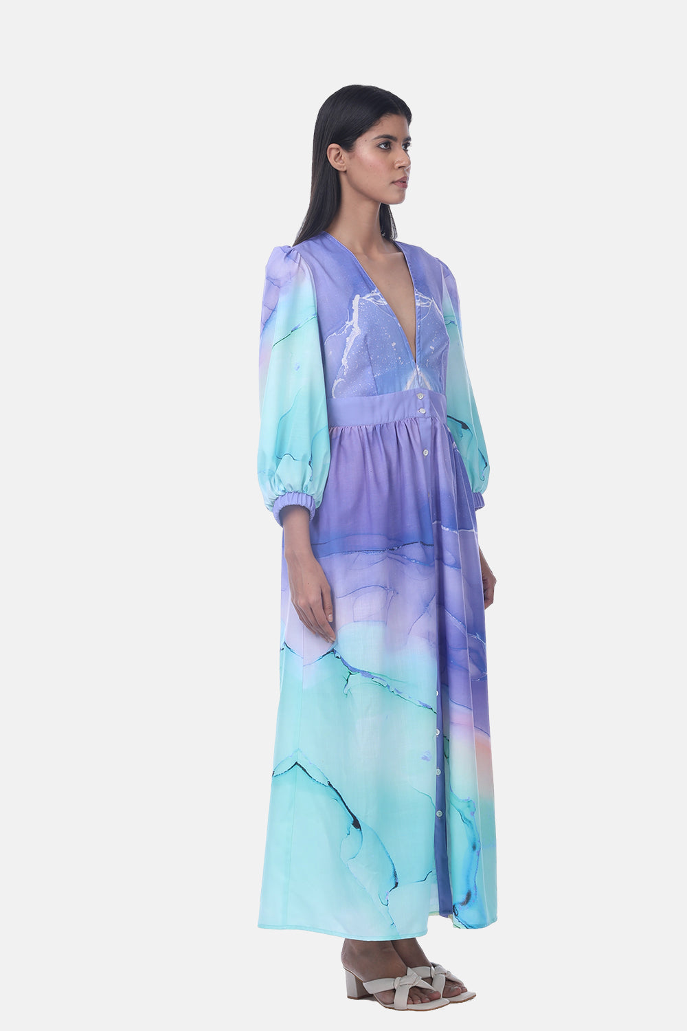 TEMPER BLUE - SAIGON DRESS - TheSwankStore