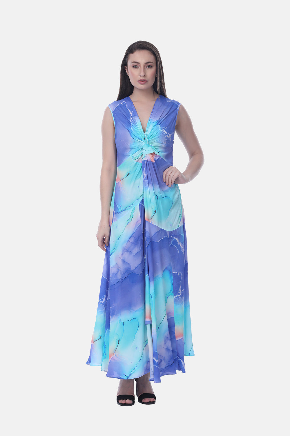 TEMPER BLUE - THEODORA DRESS - TheSwankStore