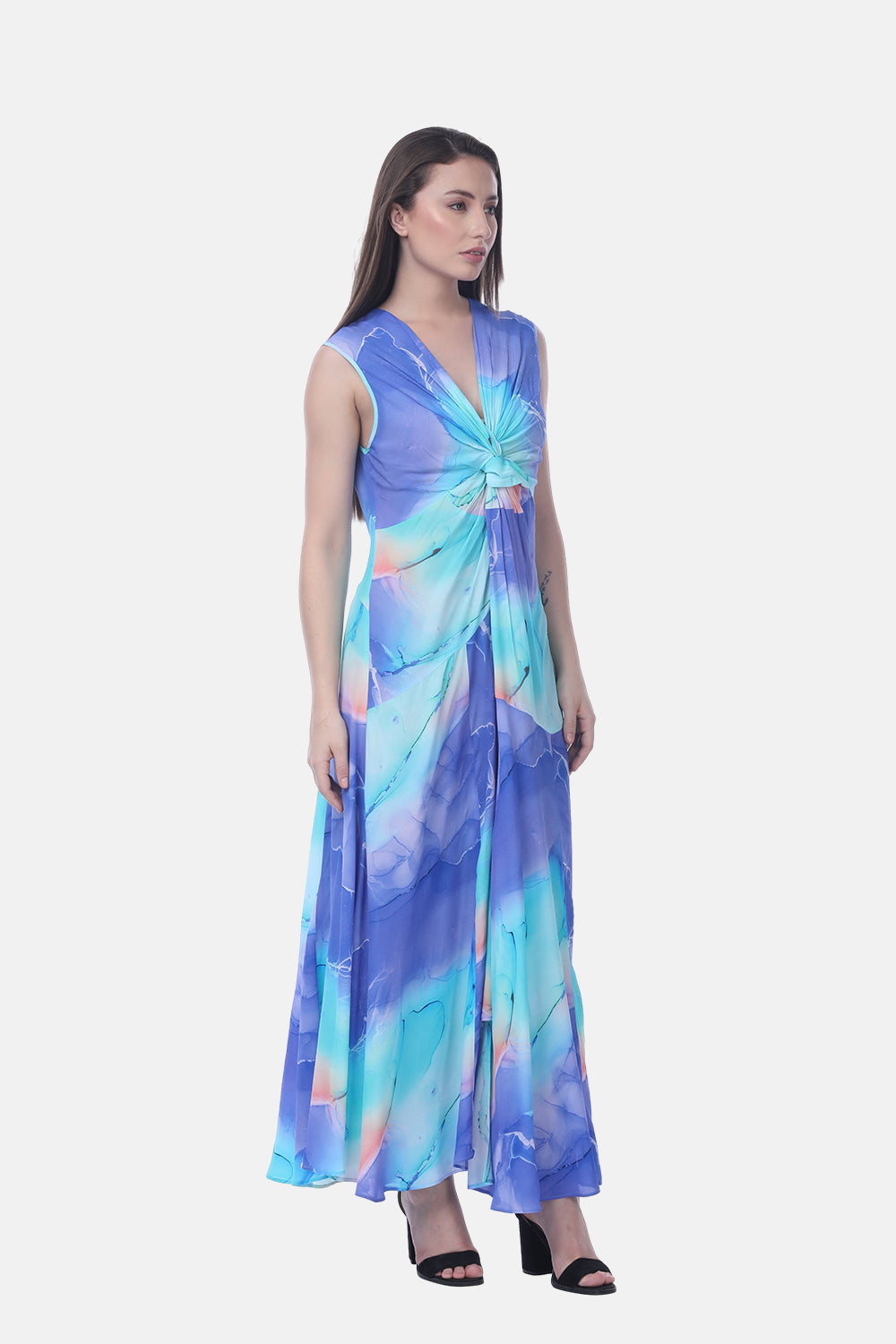 TEMPER BLUE - THEODORA DRESS - TheSwankStore