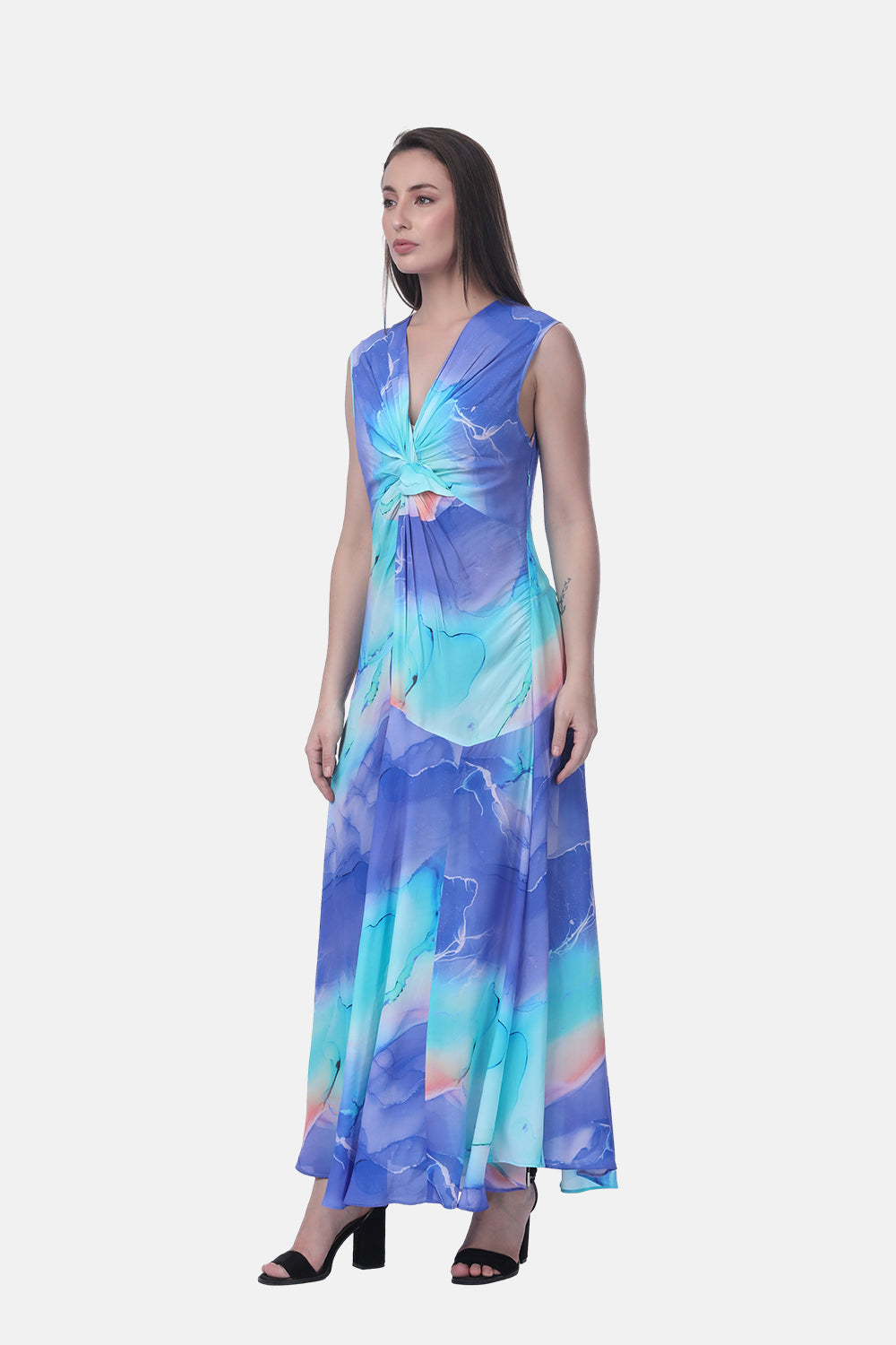 TEMPER BLUE - THEODORA DRESS - TheSwankStore