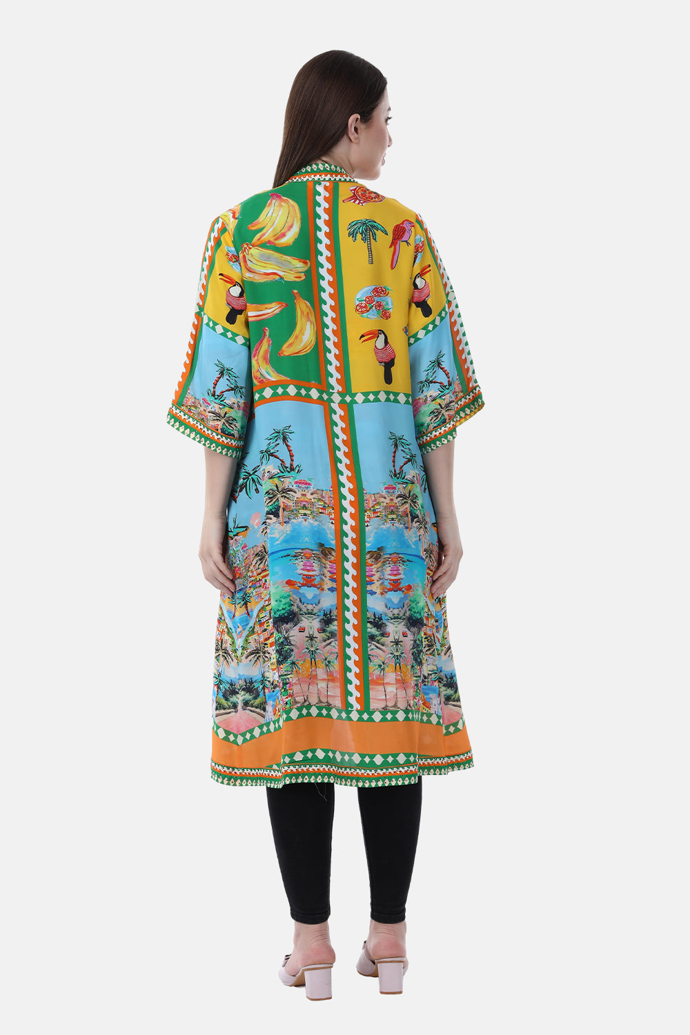TROPICANA - KIMONO LONG SHRUG - TheSwankStore