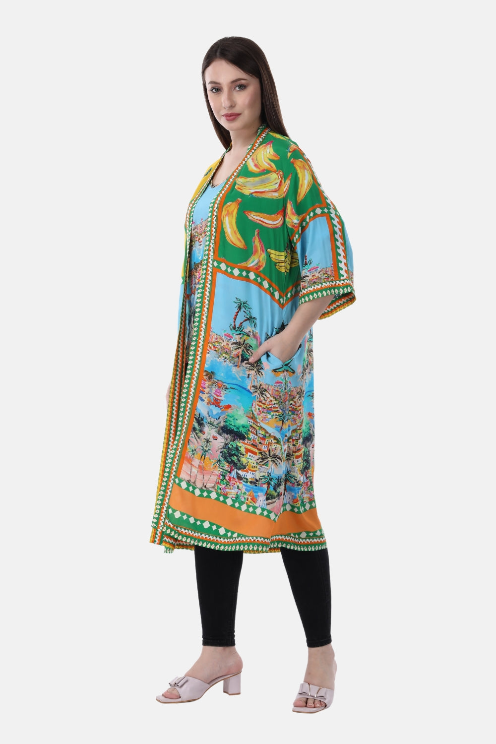 TROPICANA - KIMONO LONG SHRUG - TheSwankStore