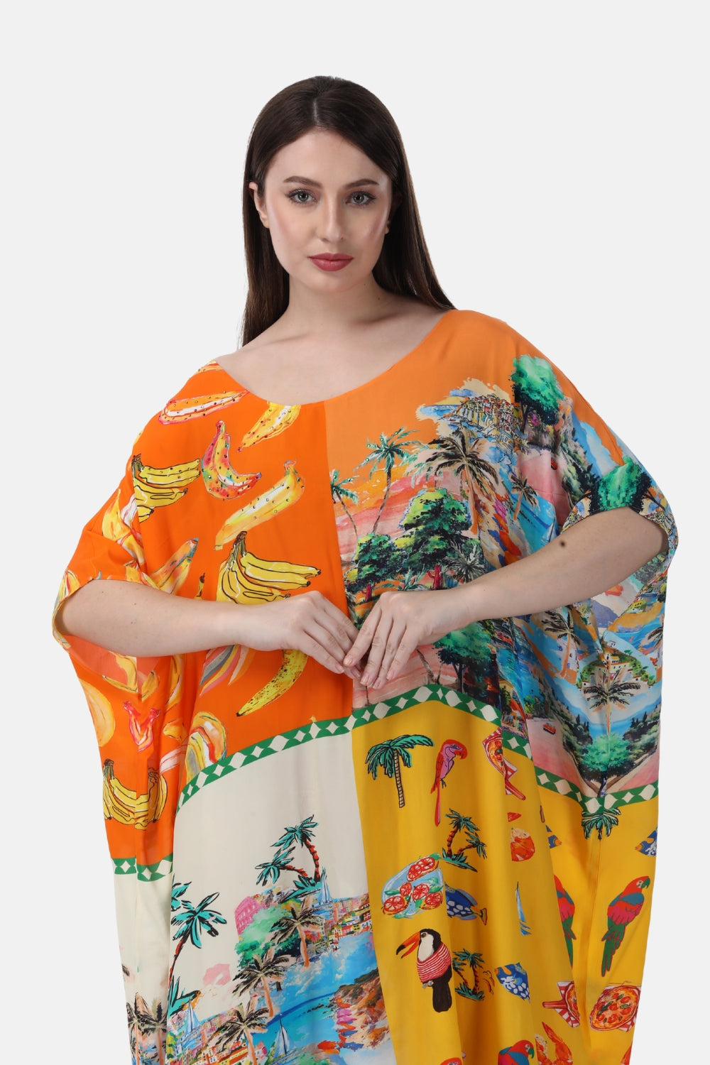 TROPICANA - SHORT BOX KAFTAN - TheSwankStore
