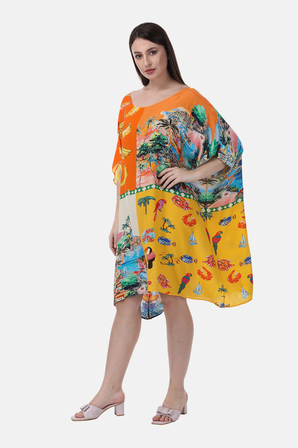 TROPICANA - SHORT BOX KAFTAN - TheSwankStore