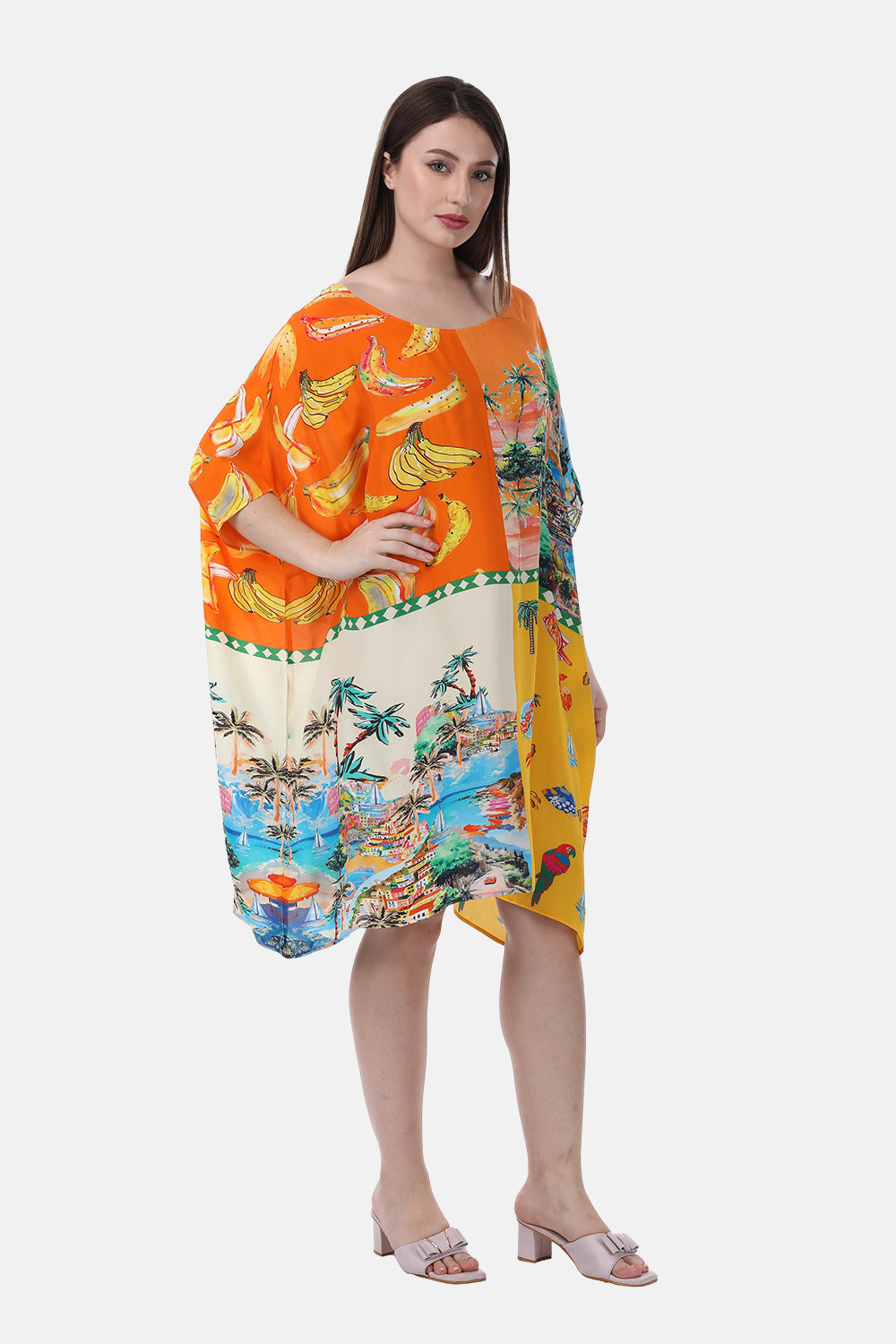 TROPICANA - SHORT BOX KAFTAN - TheSwankStore