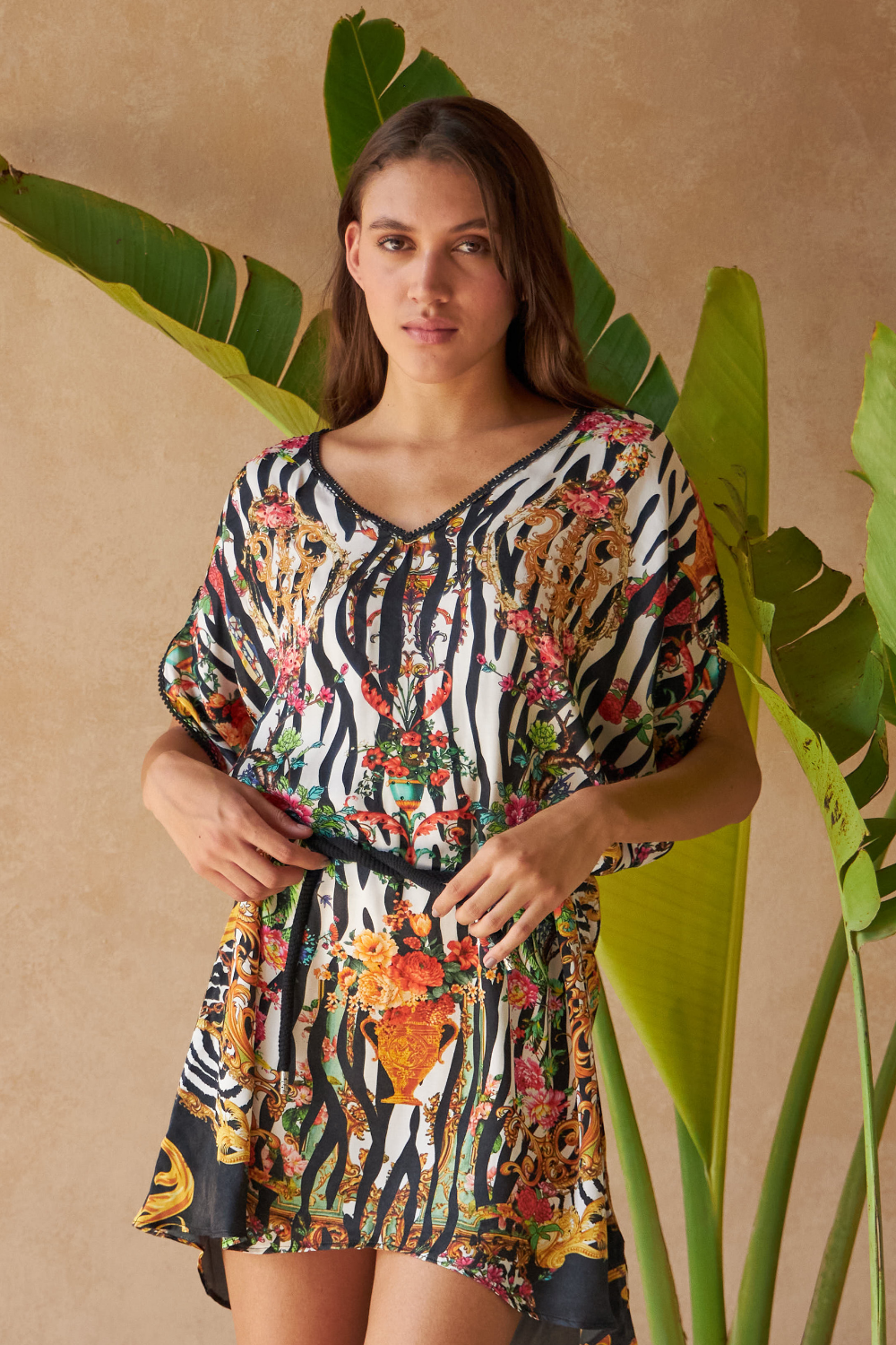 ZEBRA MULTICOLOUR - DAFFODIL DRESS (PREMIUM CUPRO SATIN) - TheSwankStore