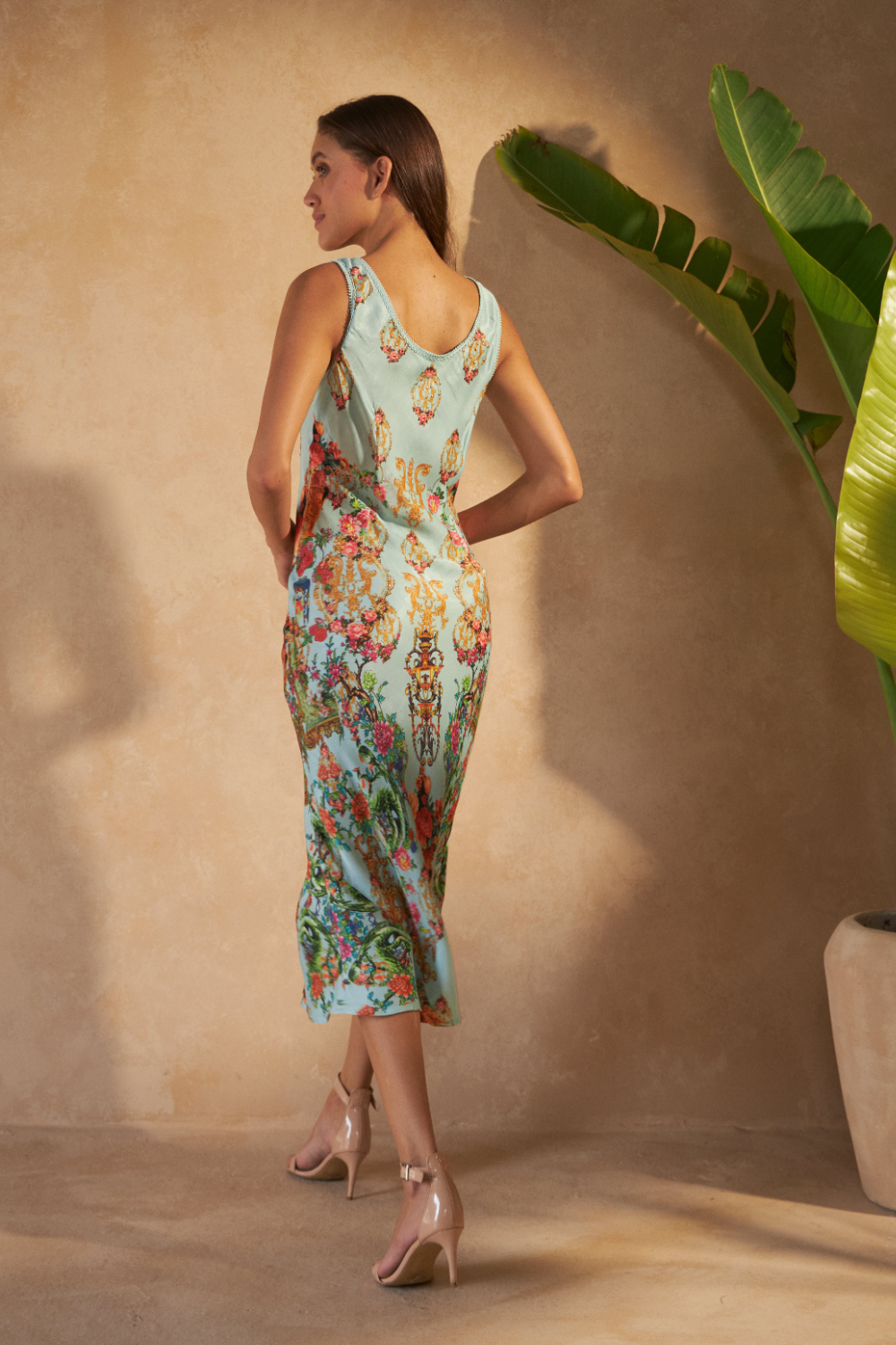 ZEBRA MULTICOLOUR - TULIP DRESS (PREMIUM CUPRO DUBBEL CREPE) - TheSwankStore