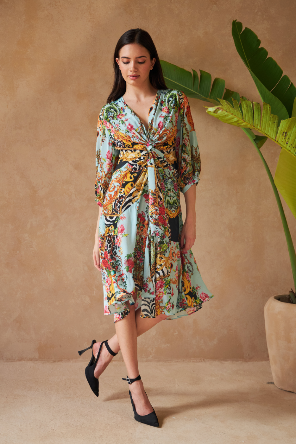 ZEBRA MULTICOLOUR - ANASTASIA DRESS - TheSwankStore