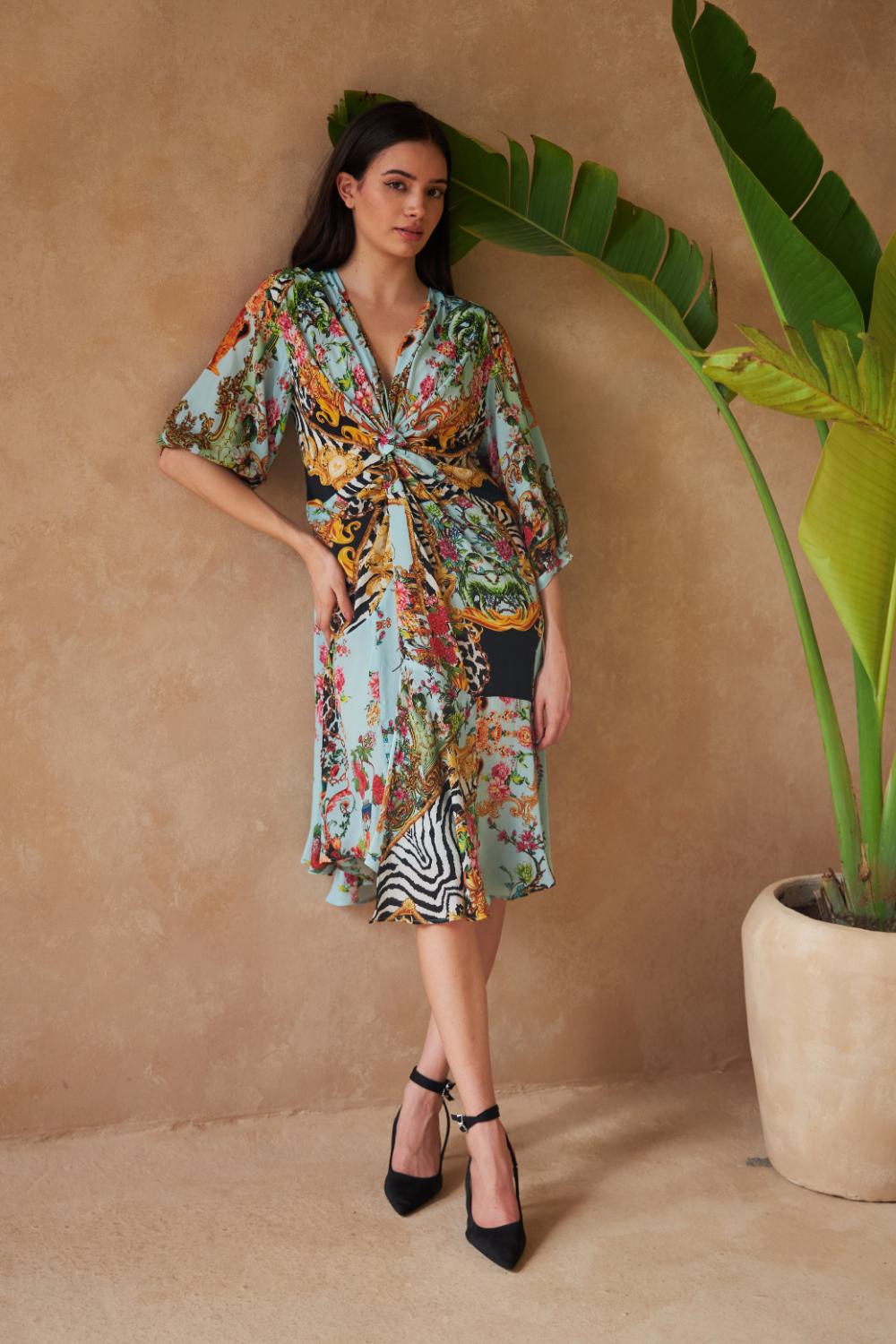 ZEBRA MULTICOLOUR - ANASTASIA DRESS - TheSwankStore