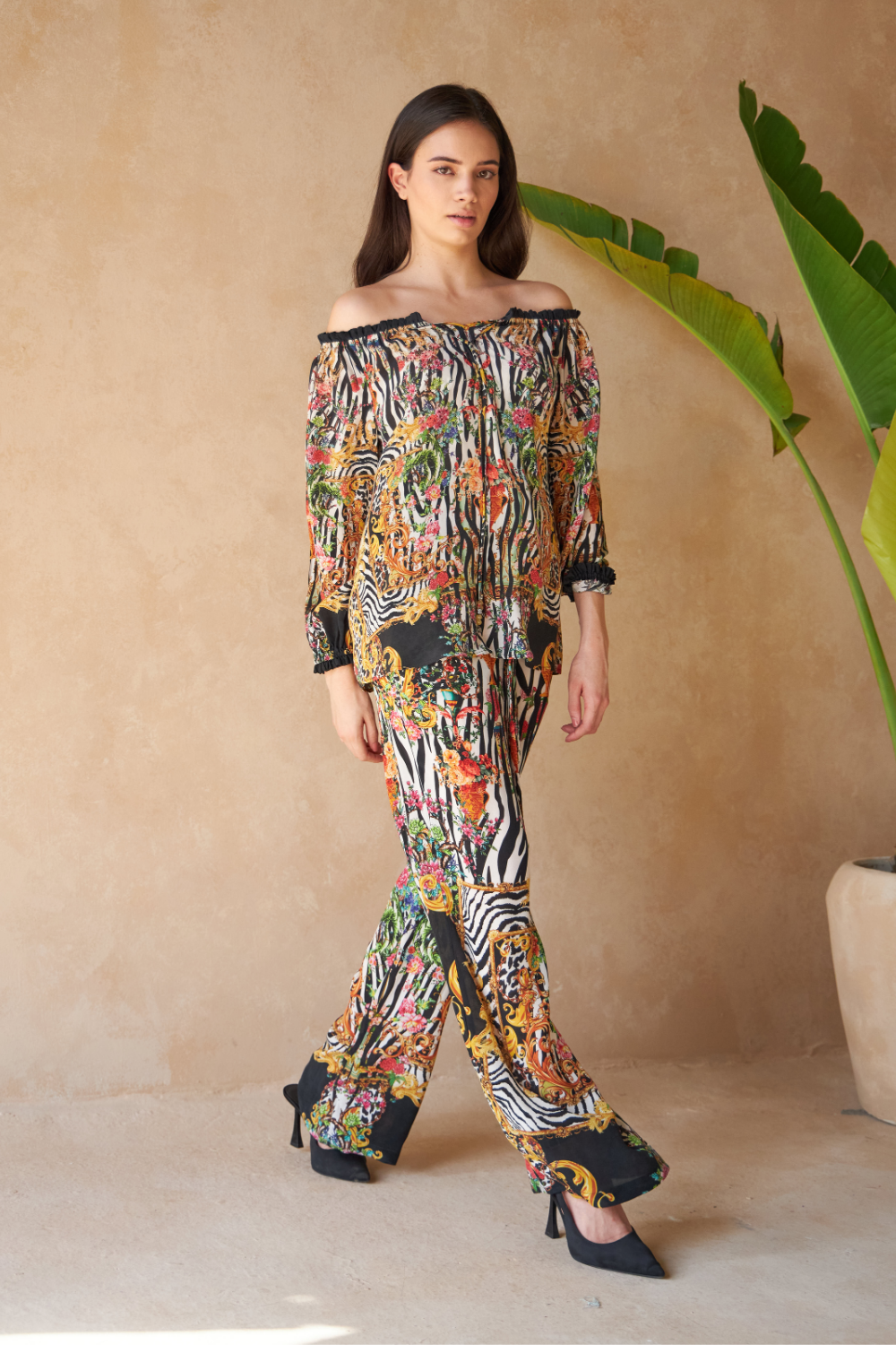 ZEBRA MULTICOLOUR - CALLA TOP - TheSwankStore