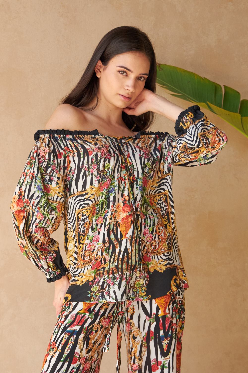 ZEBRA MULTICOLOUR - CALLA TOP - TheSwankStore