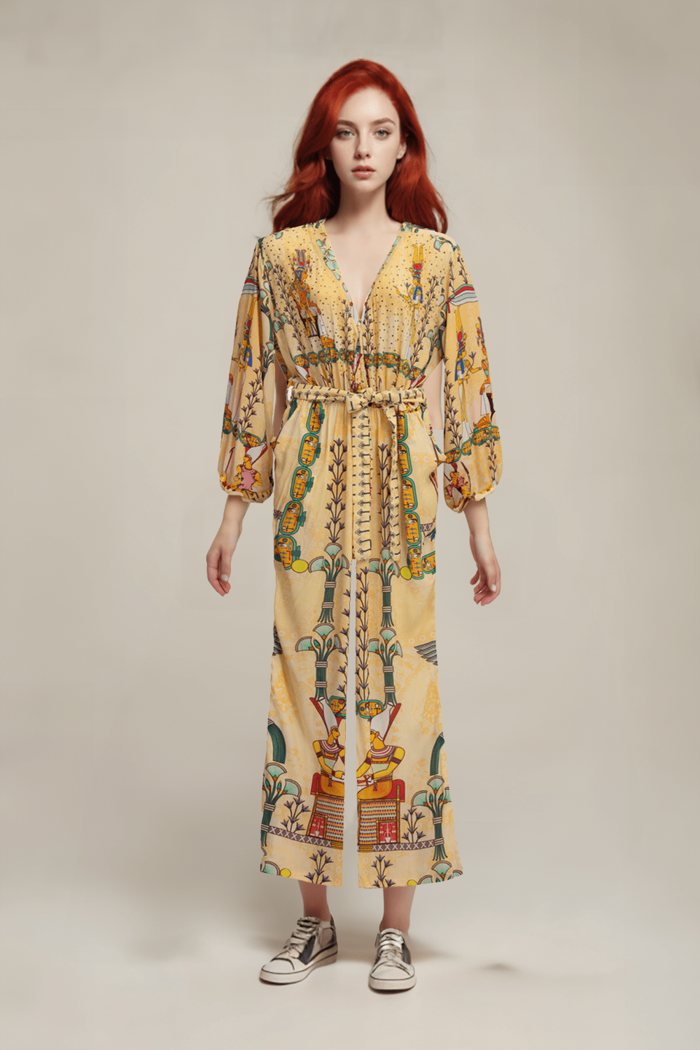 EGYPTIAN ART  - LUXE JUMPSUIT - TheSwankStore