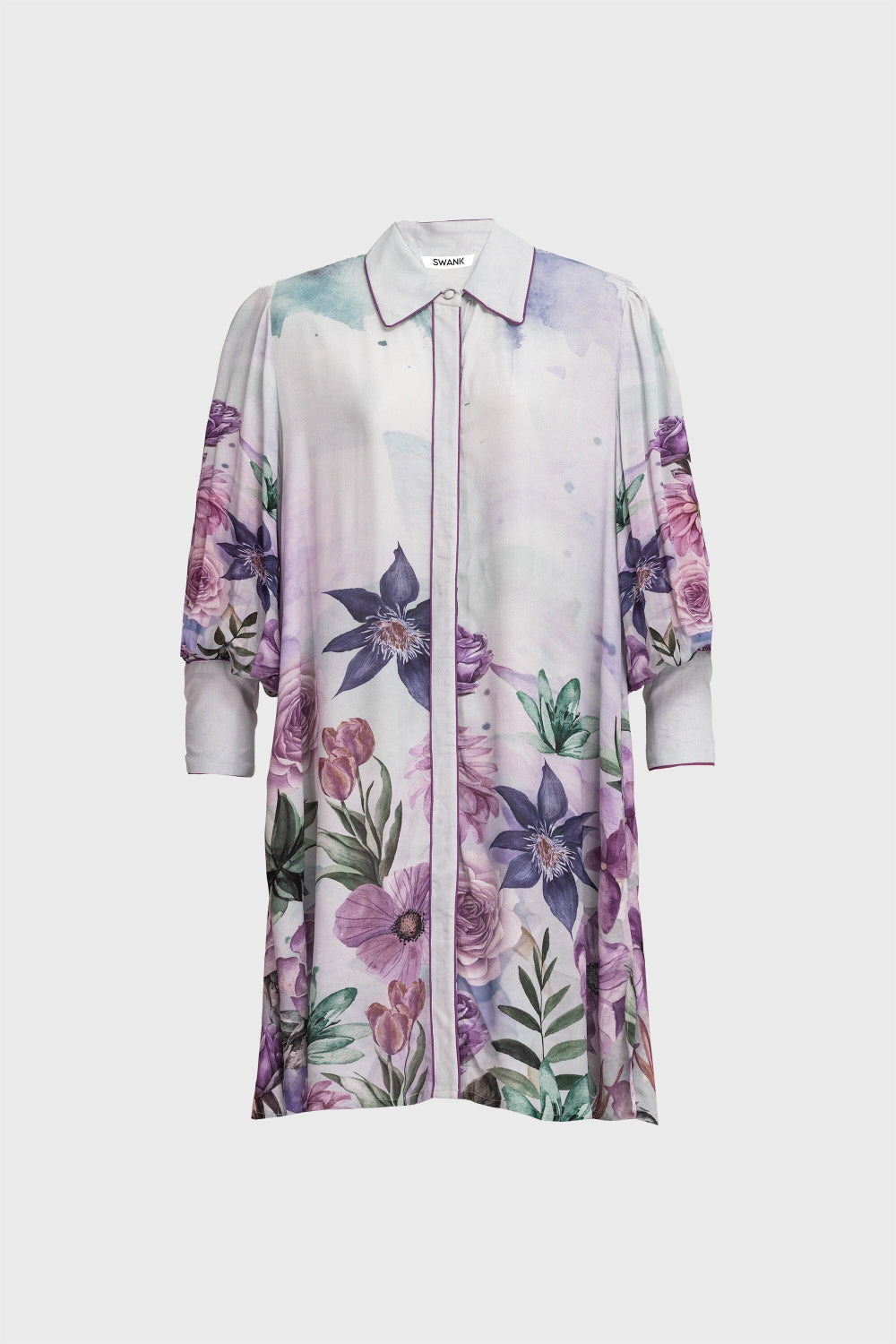 MARIC FLORAL - SHIRT DRESS - TheSwankStore